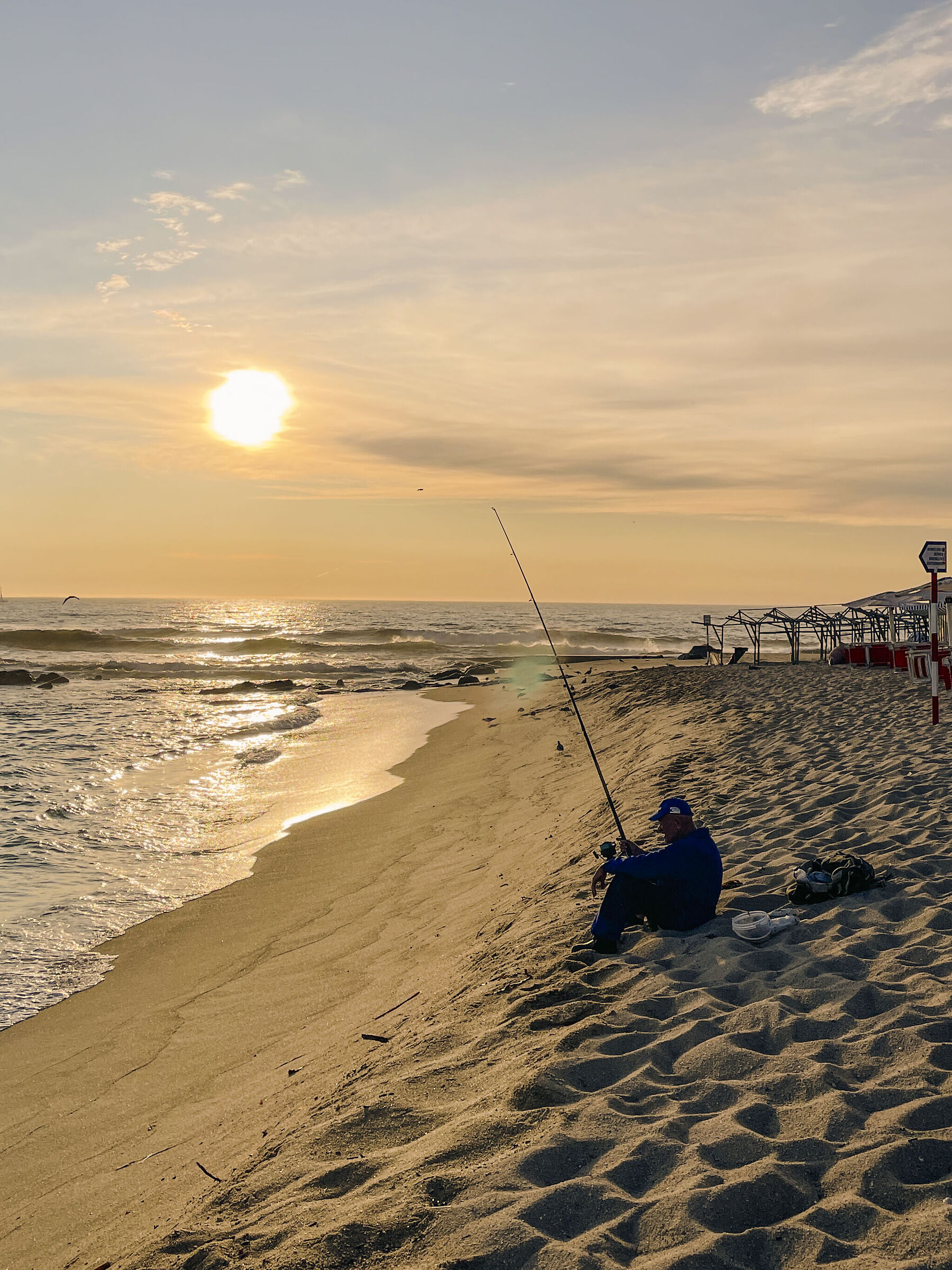 Pesca al tramonto