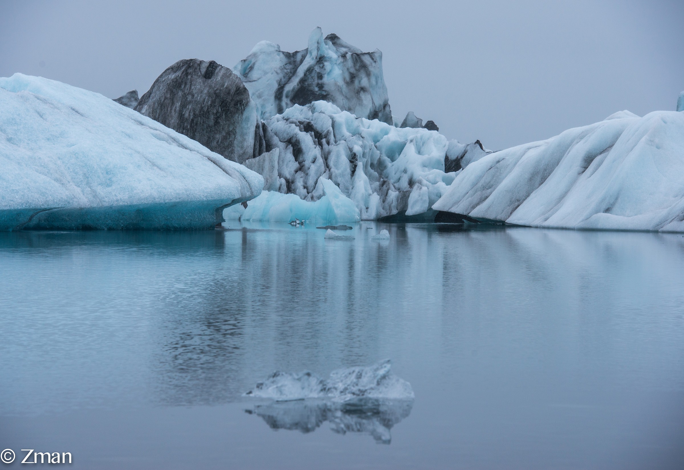 Floating Glacier Snow