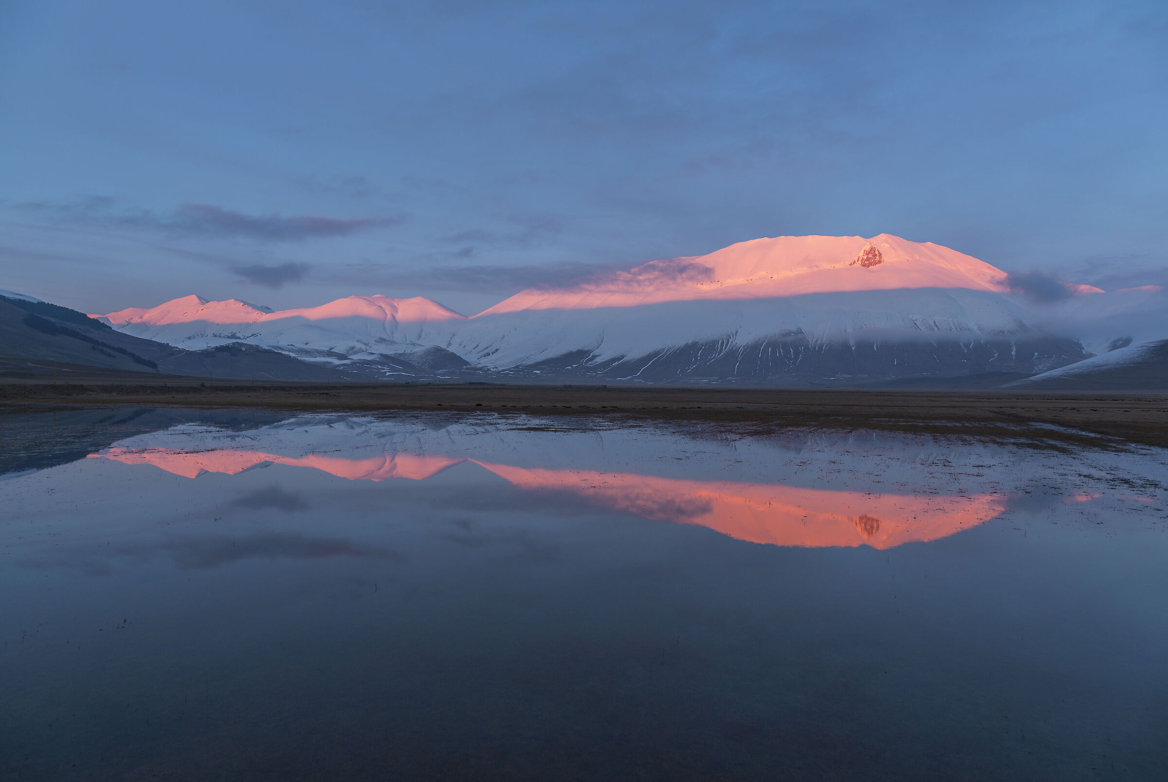 Reflections at sunset on the Piano Grande