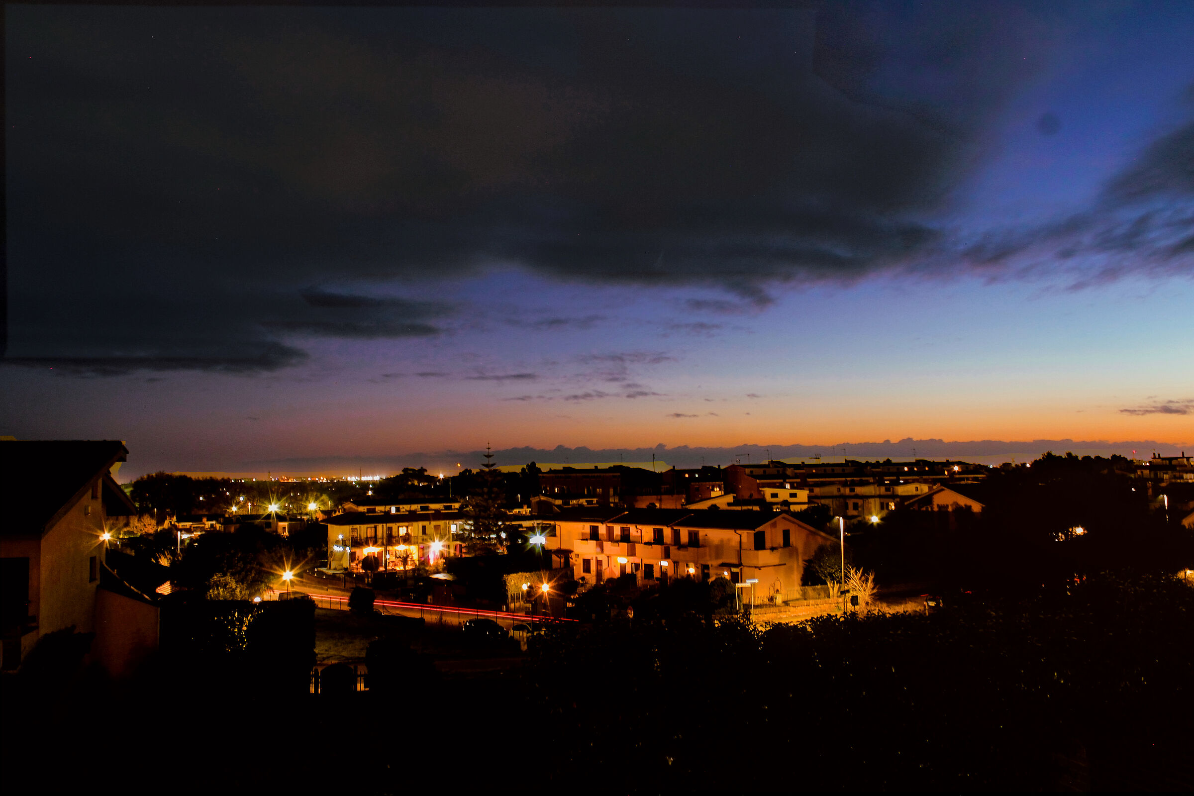 Sunset from the balcony