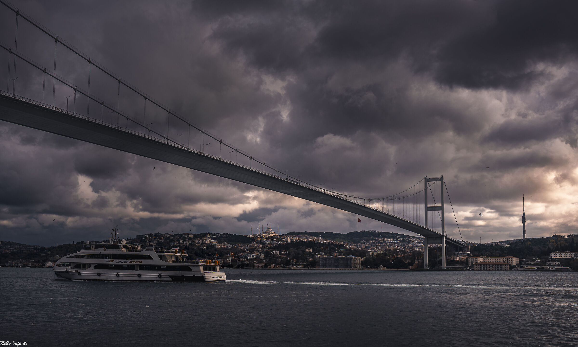 Istanbul from the Bosphorus...