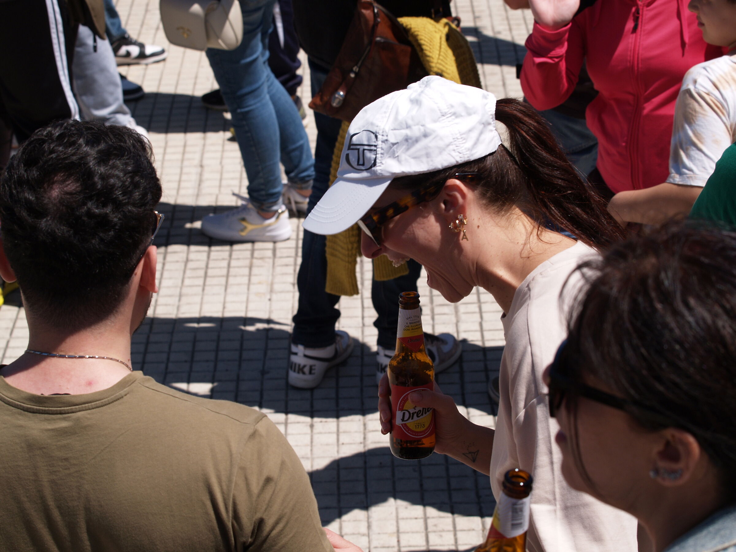 A bite of beer... and off we go...