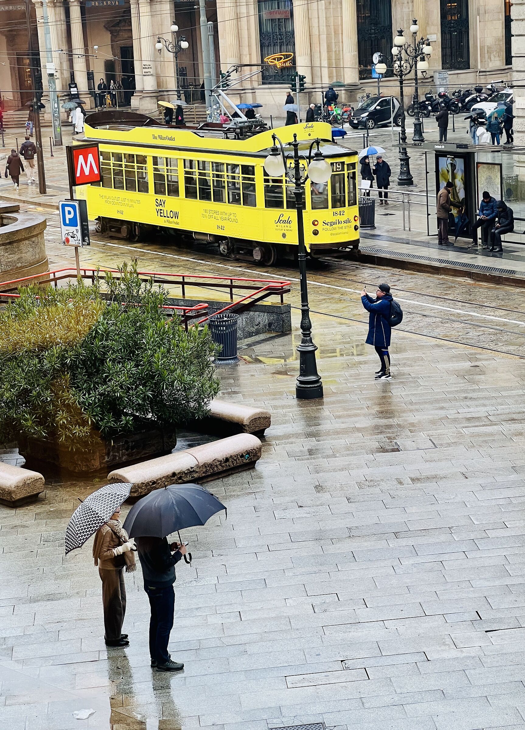 Milano sotto la pioggia