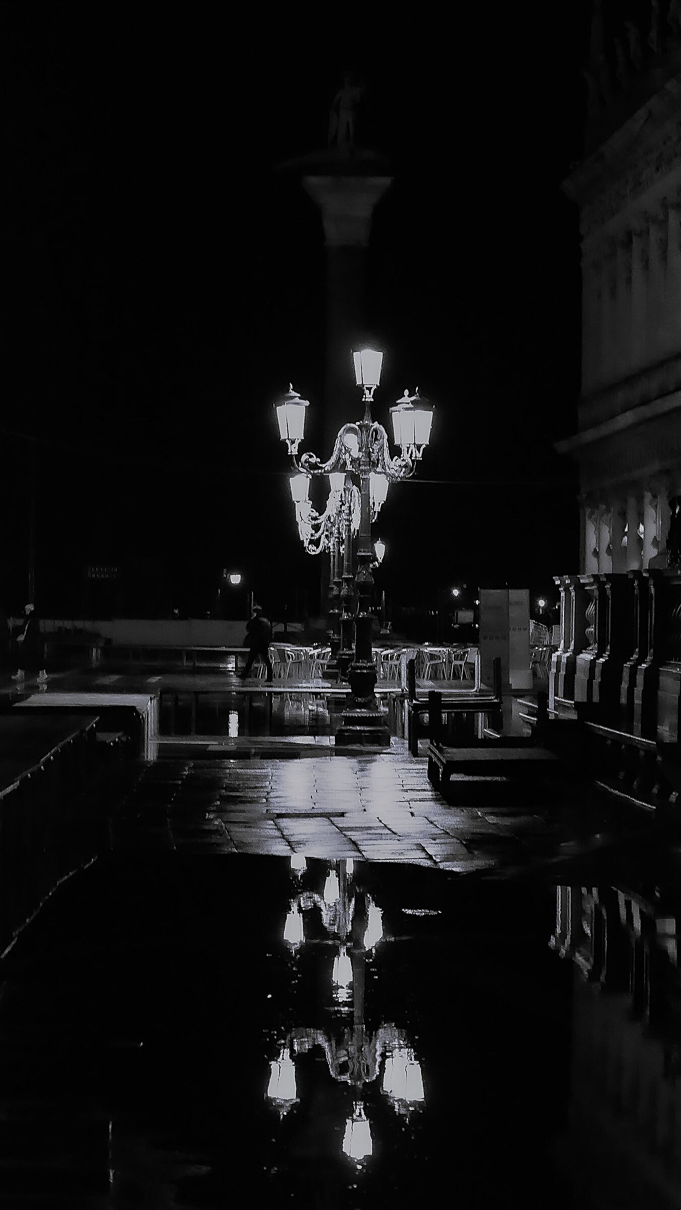 Venice, a detail of St. Mark's Square