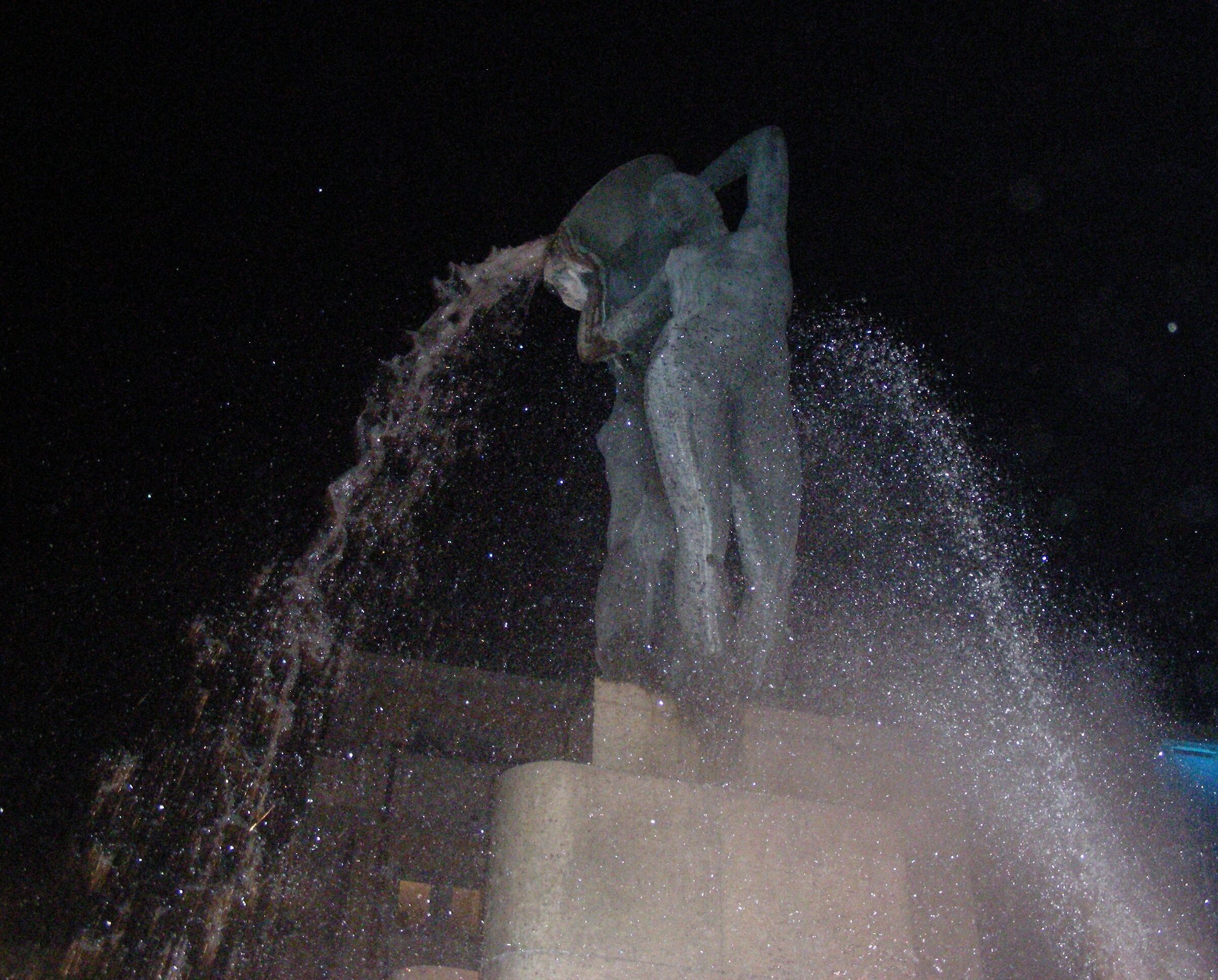 L'Aquila particolare della fontana luminosa