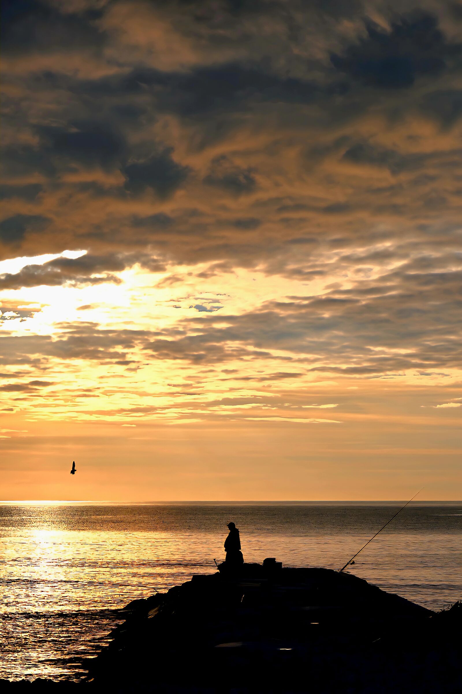 Sunset in Marina di Pisa