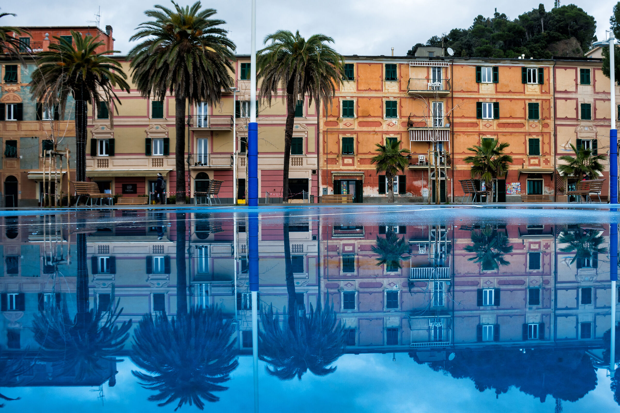 Riflessi sul campo da basket