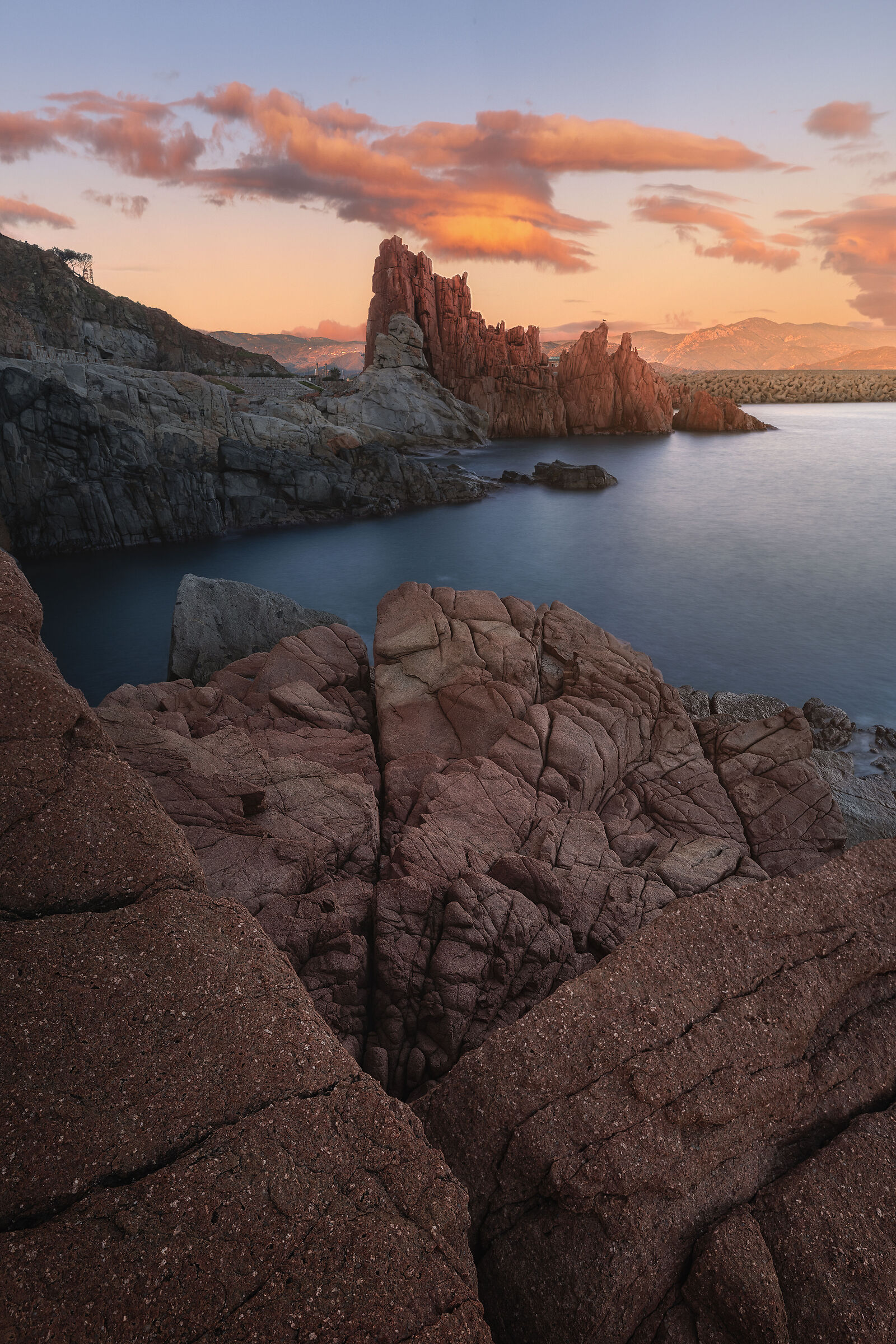 A splendid sunrise over the Red Rocks of Arbatax 2
