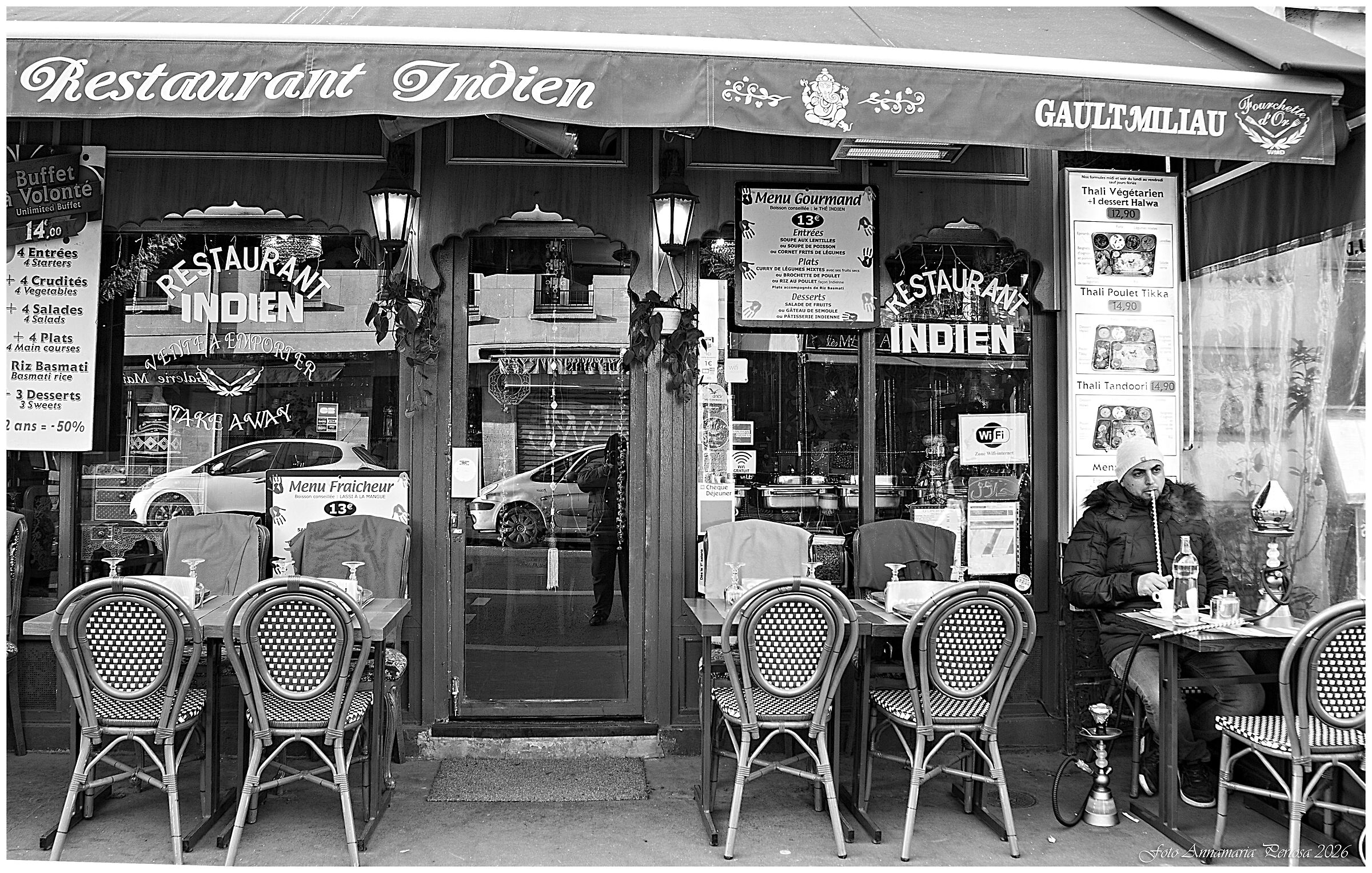 Walking on Lagrange Street in Paris