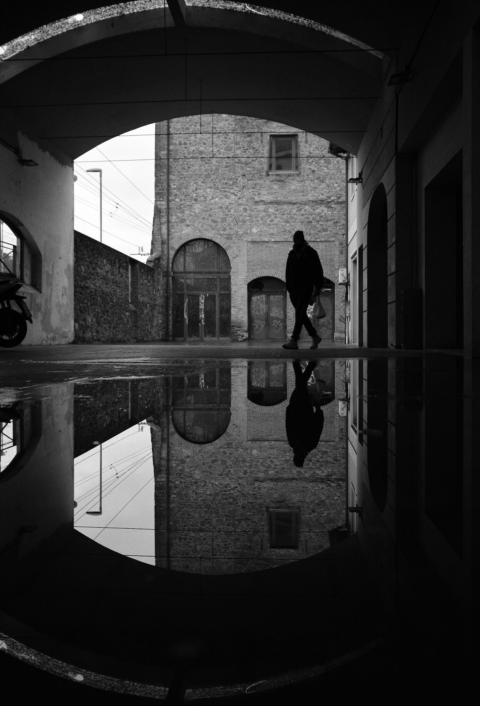 Reflections in the underpass