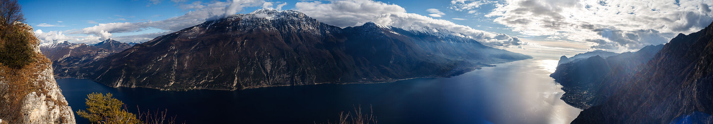 Lake Garda view from Punta Larici