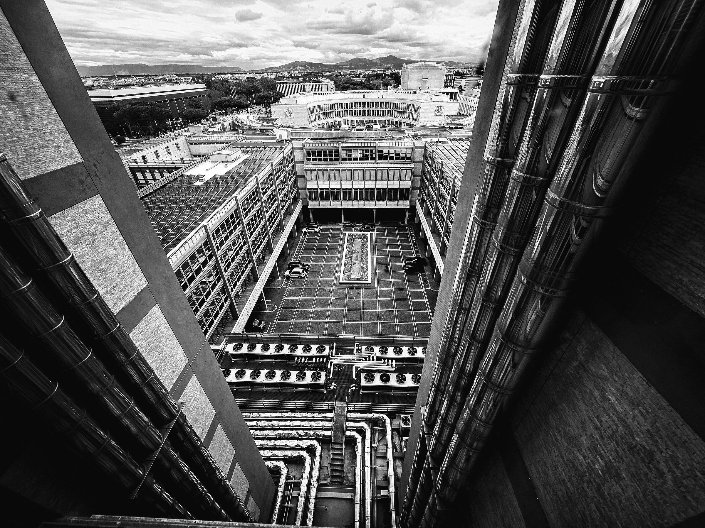 View of a district of Rome