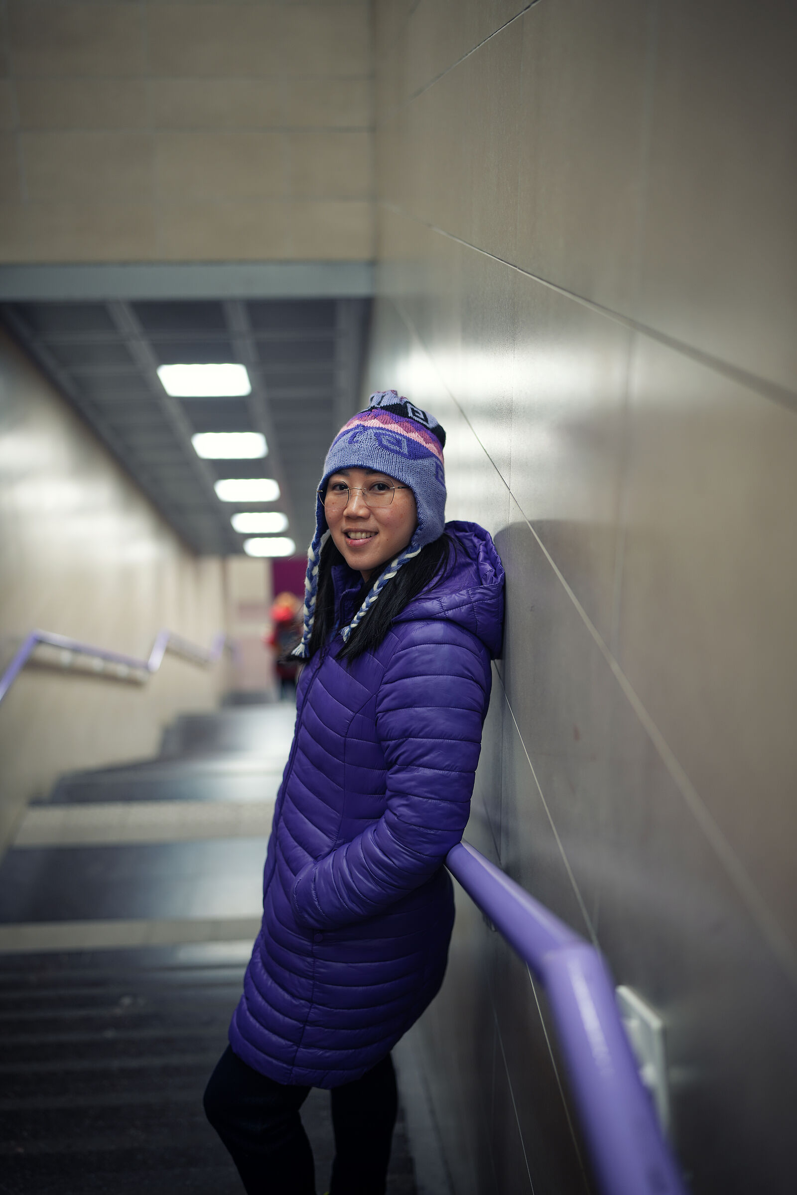 On the stairs of the M5