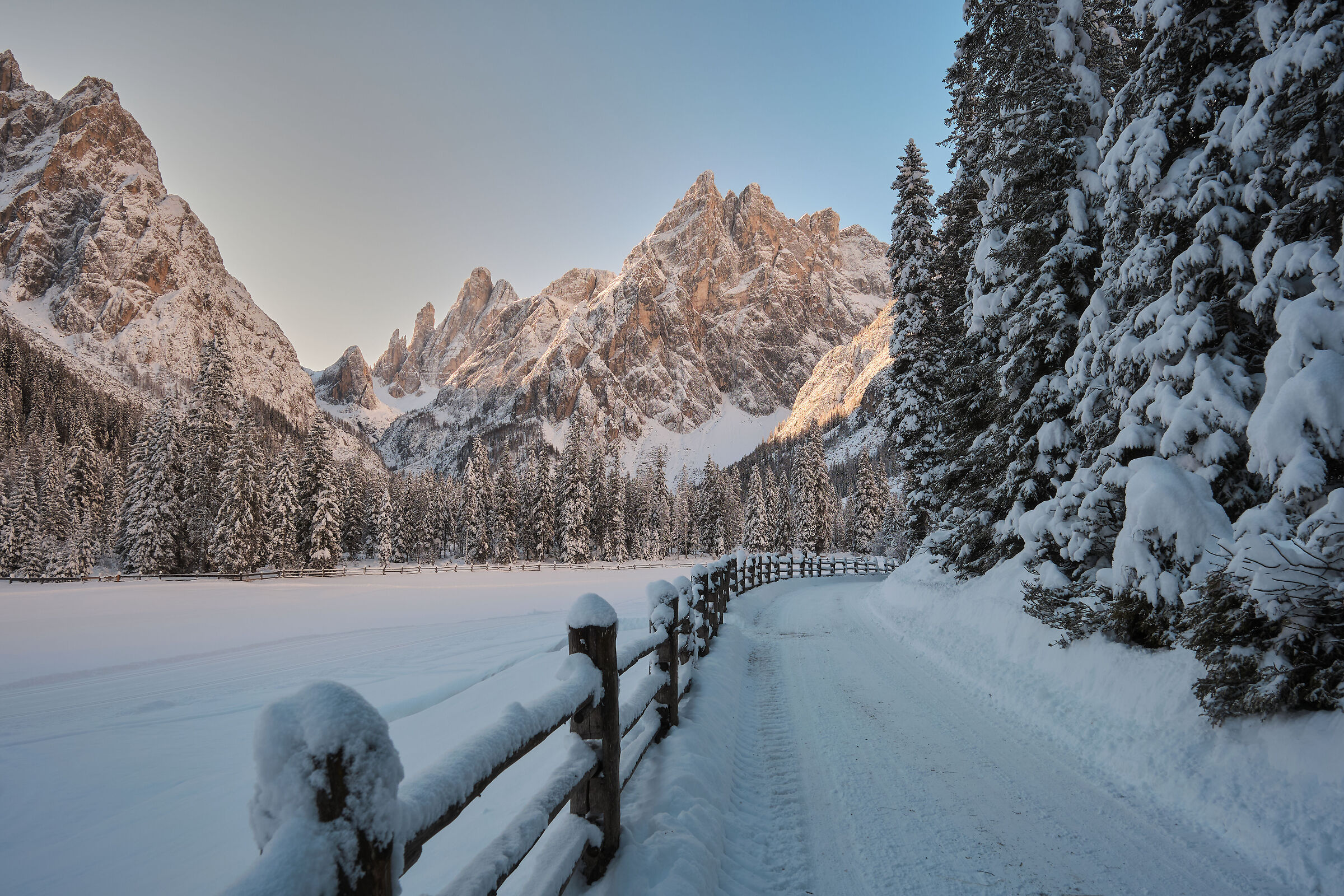Dolomites in winter