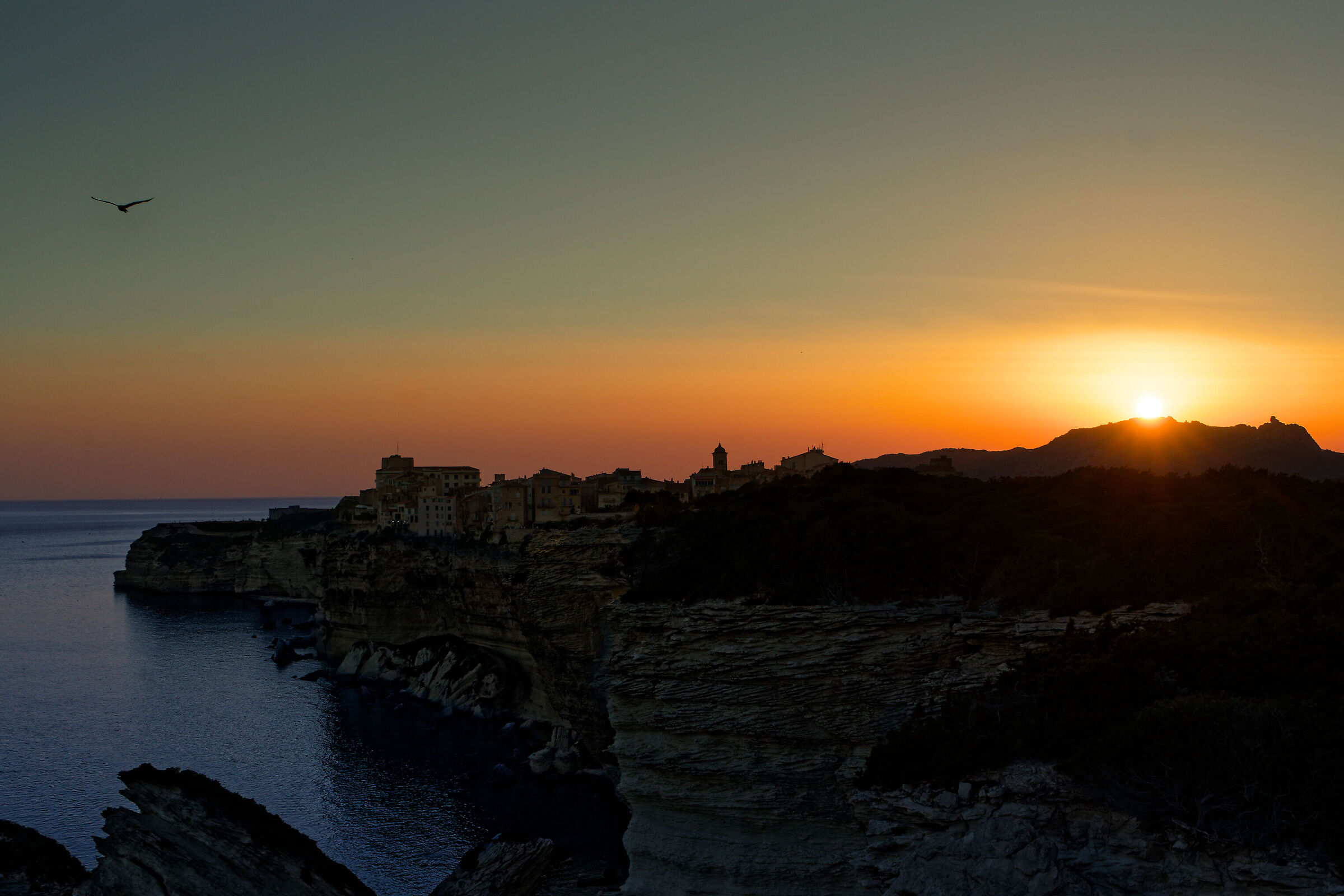 Sunset over Bonifacio