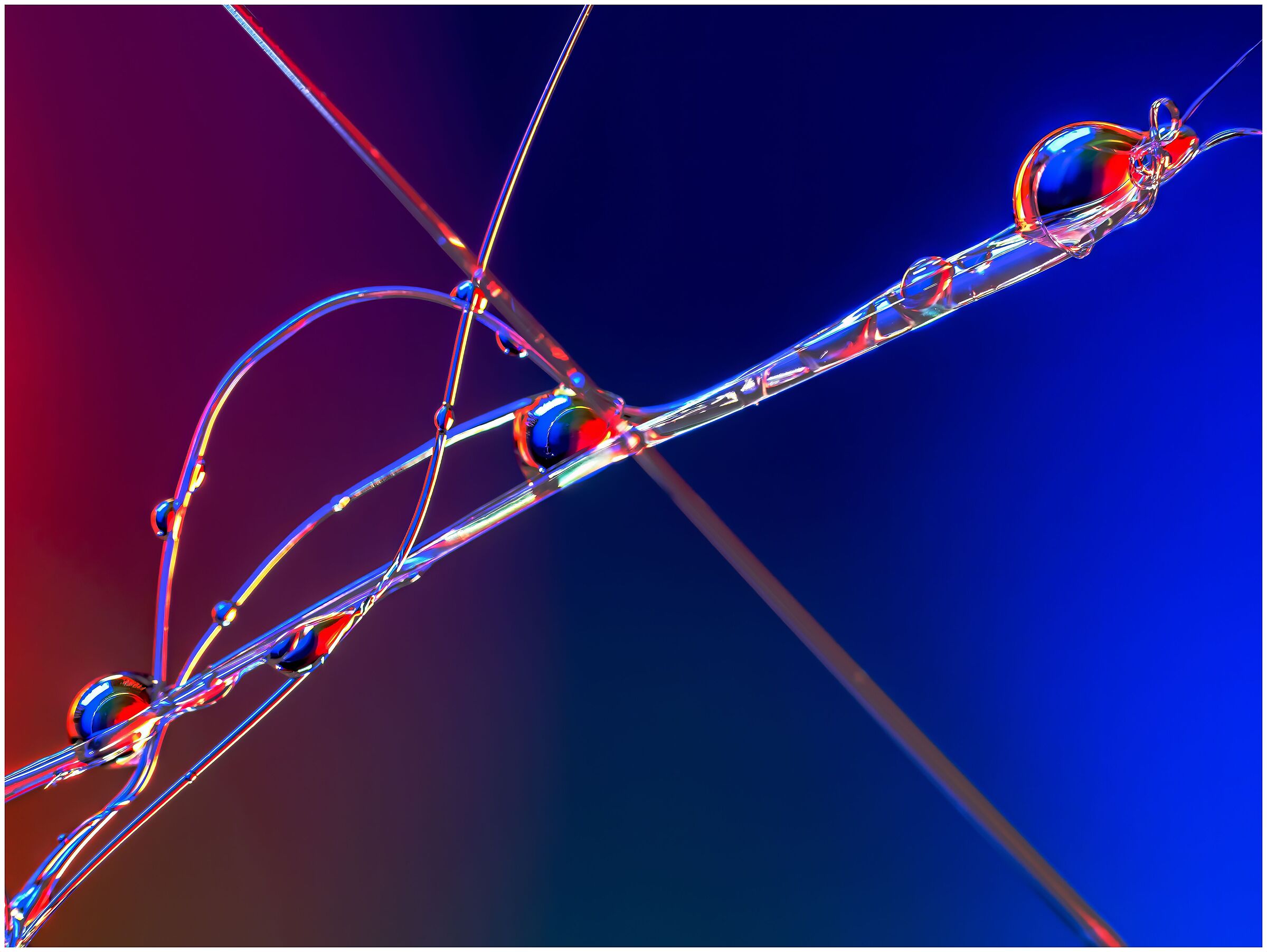 Linee  forme e gocce d'acqua