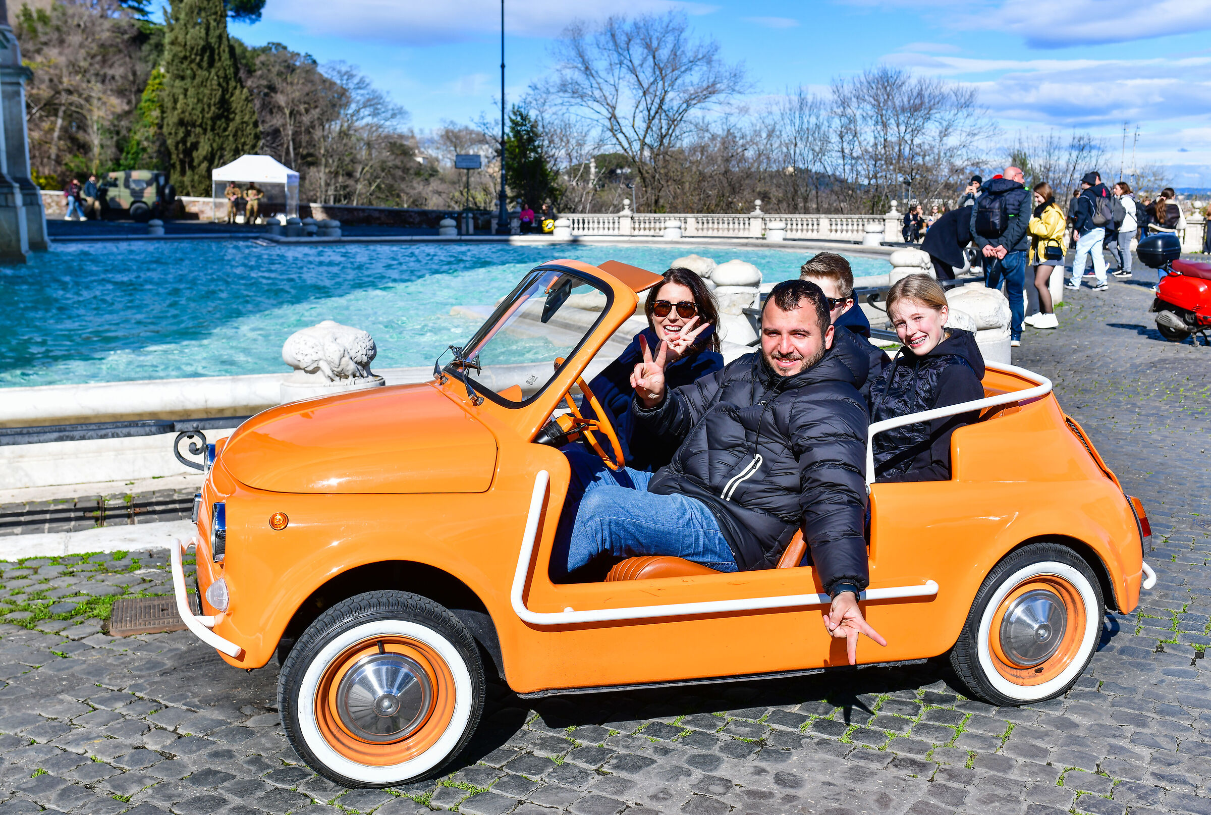 Una simpatica elaborazione della mitica 500.