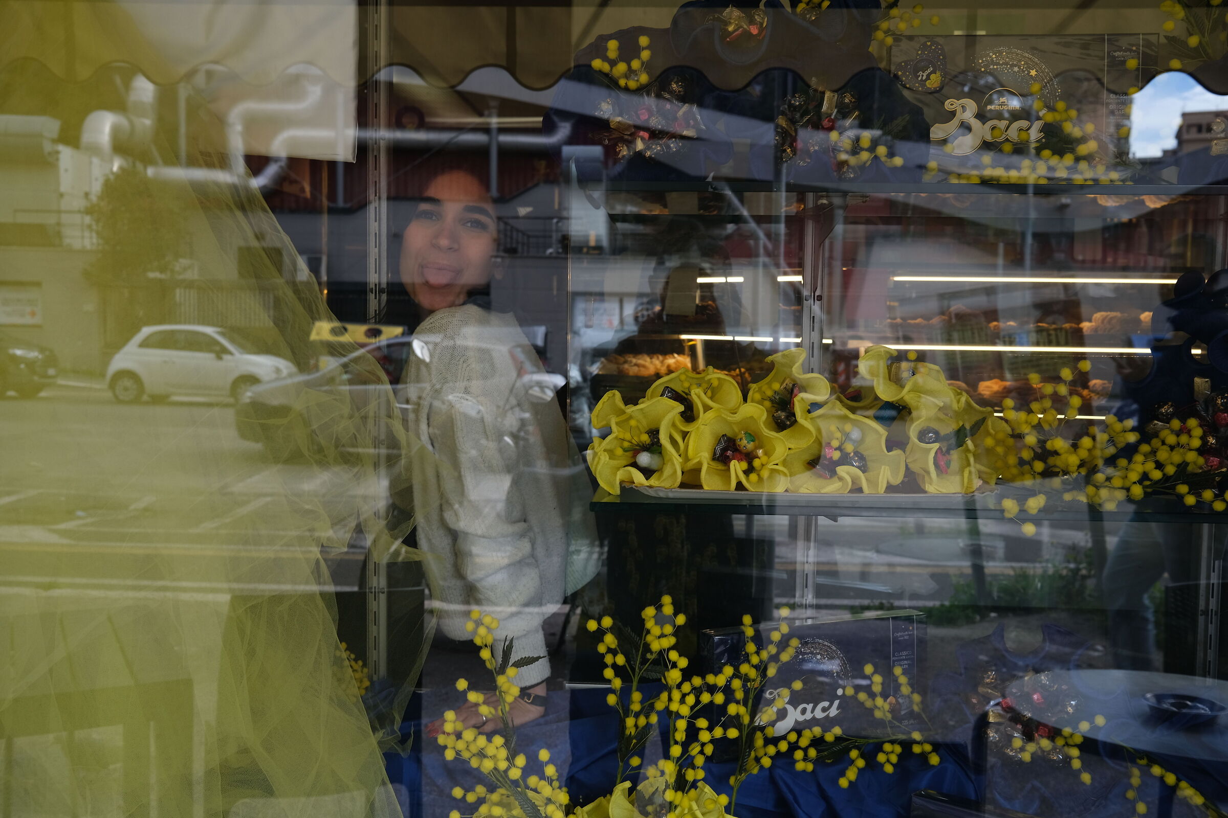 The shop windows