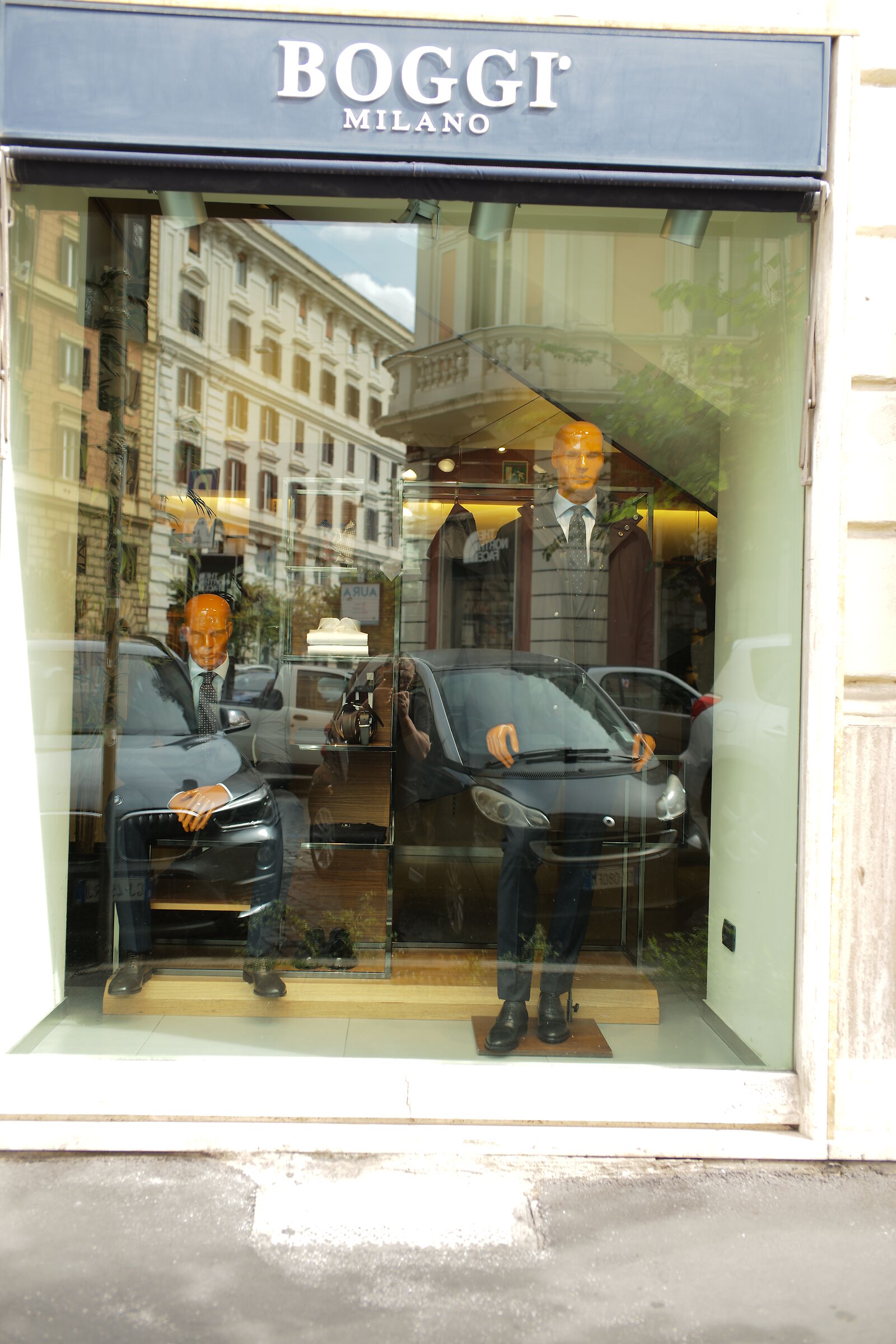 The shop windows