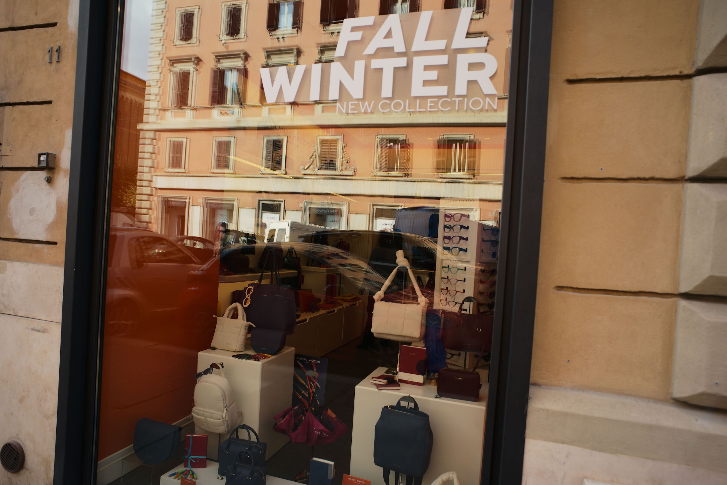The shop windows