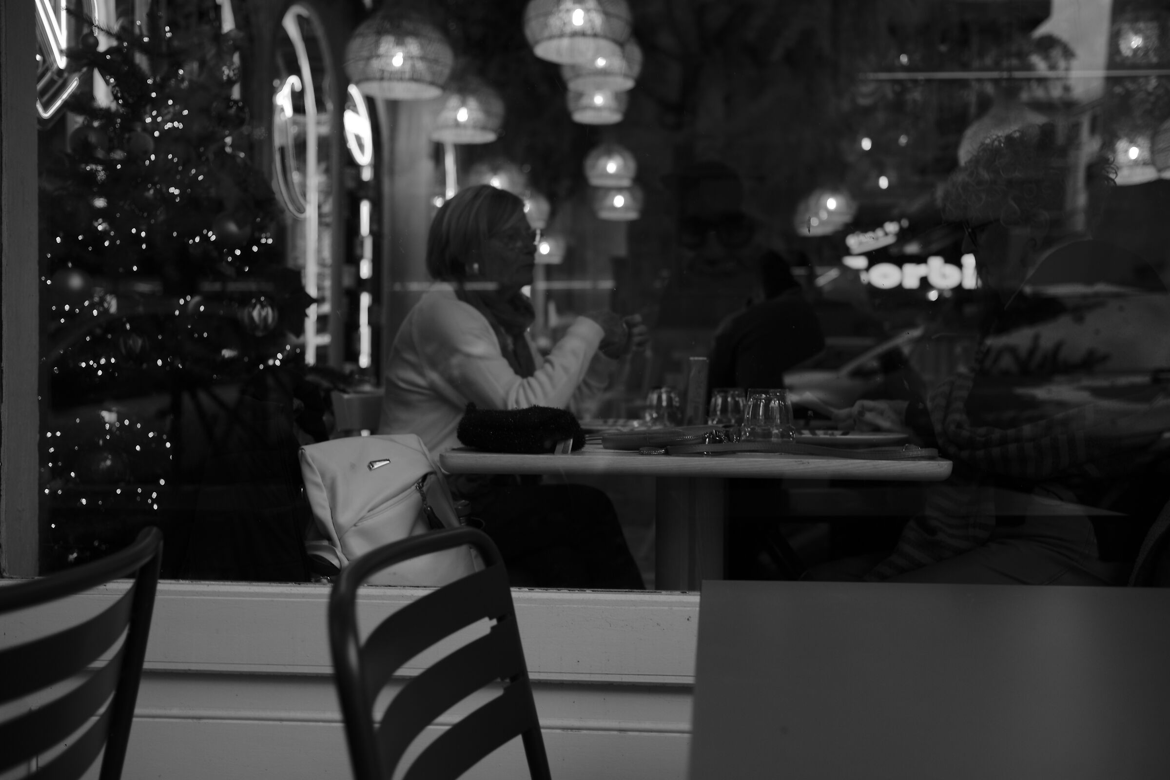 The shop windows