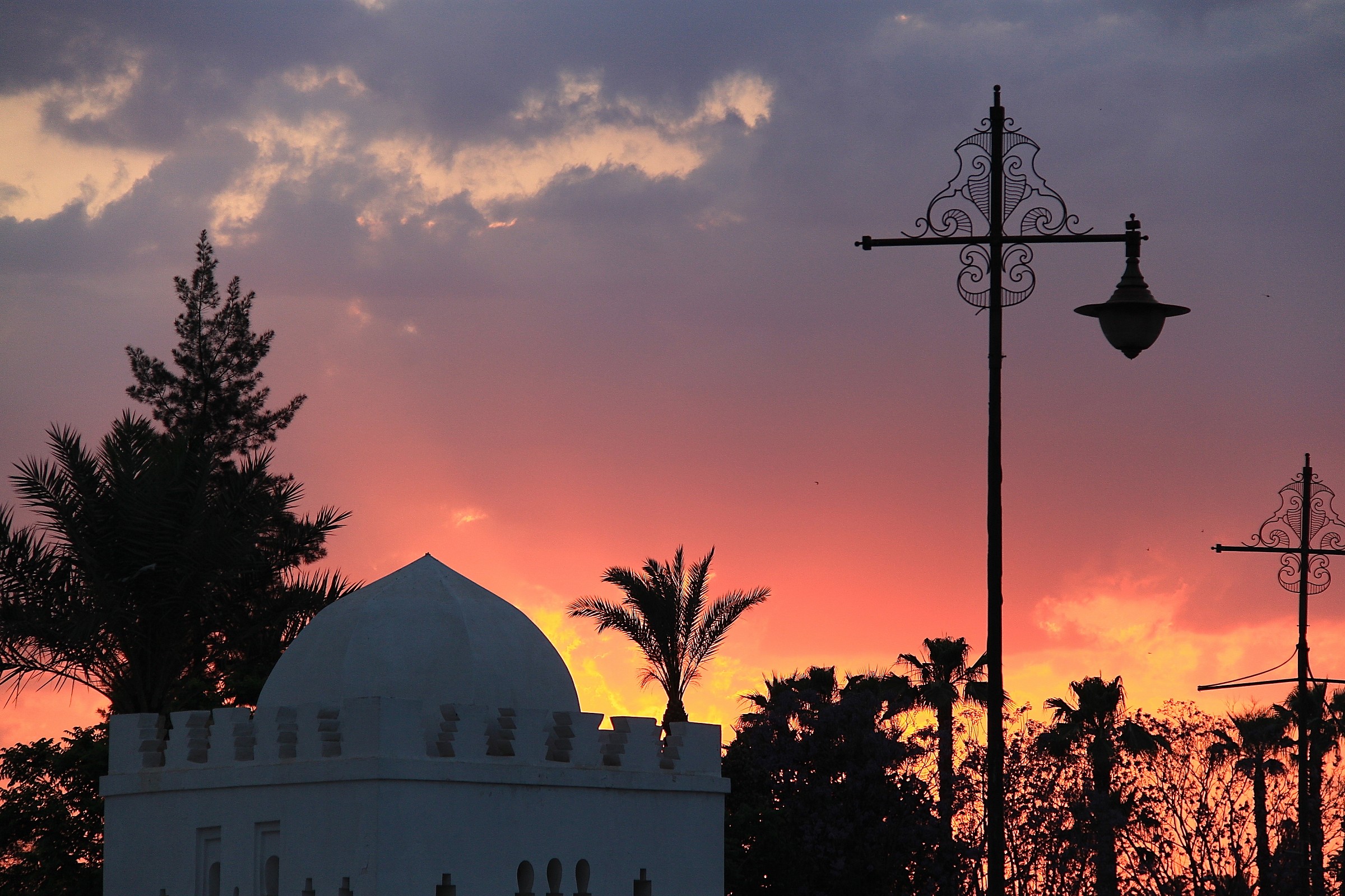 Marrakech at sunset