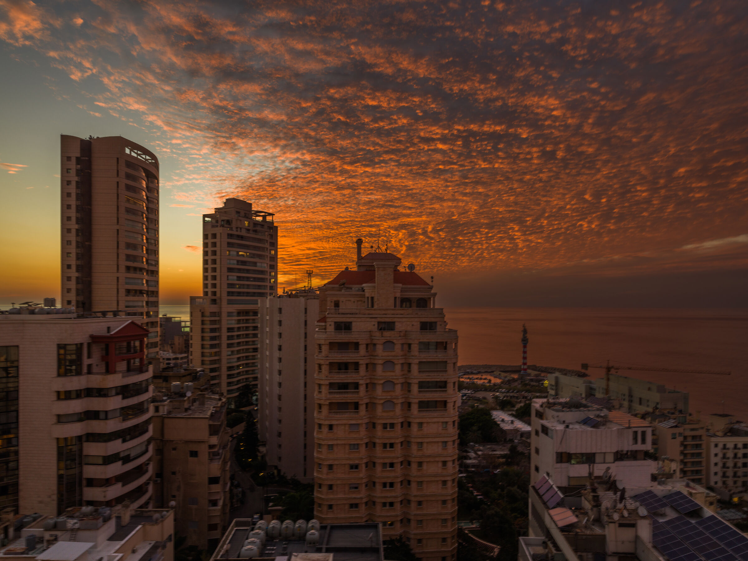 Looking West at Sunset
