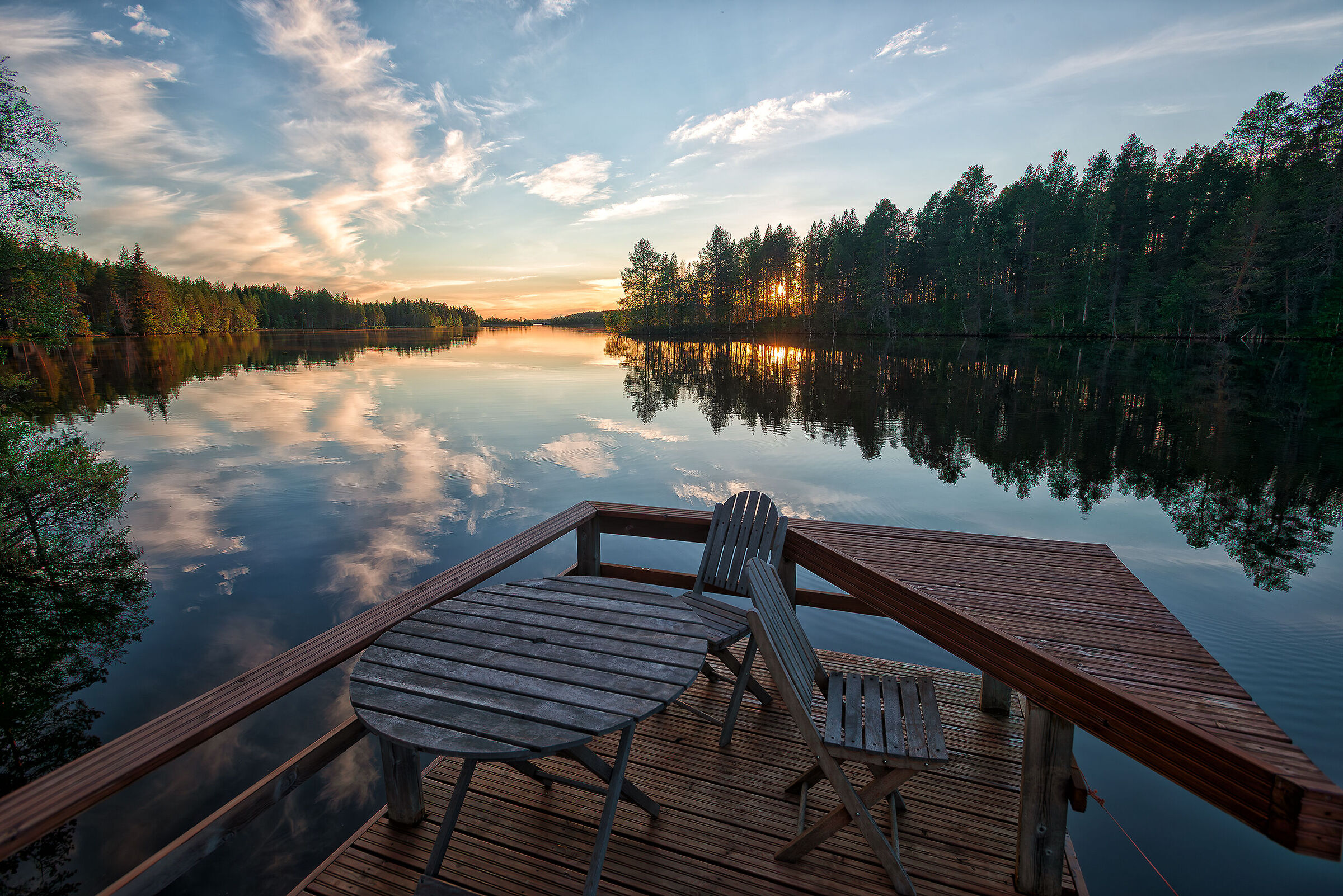 Summer relaxation in Lapland