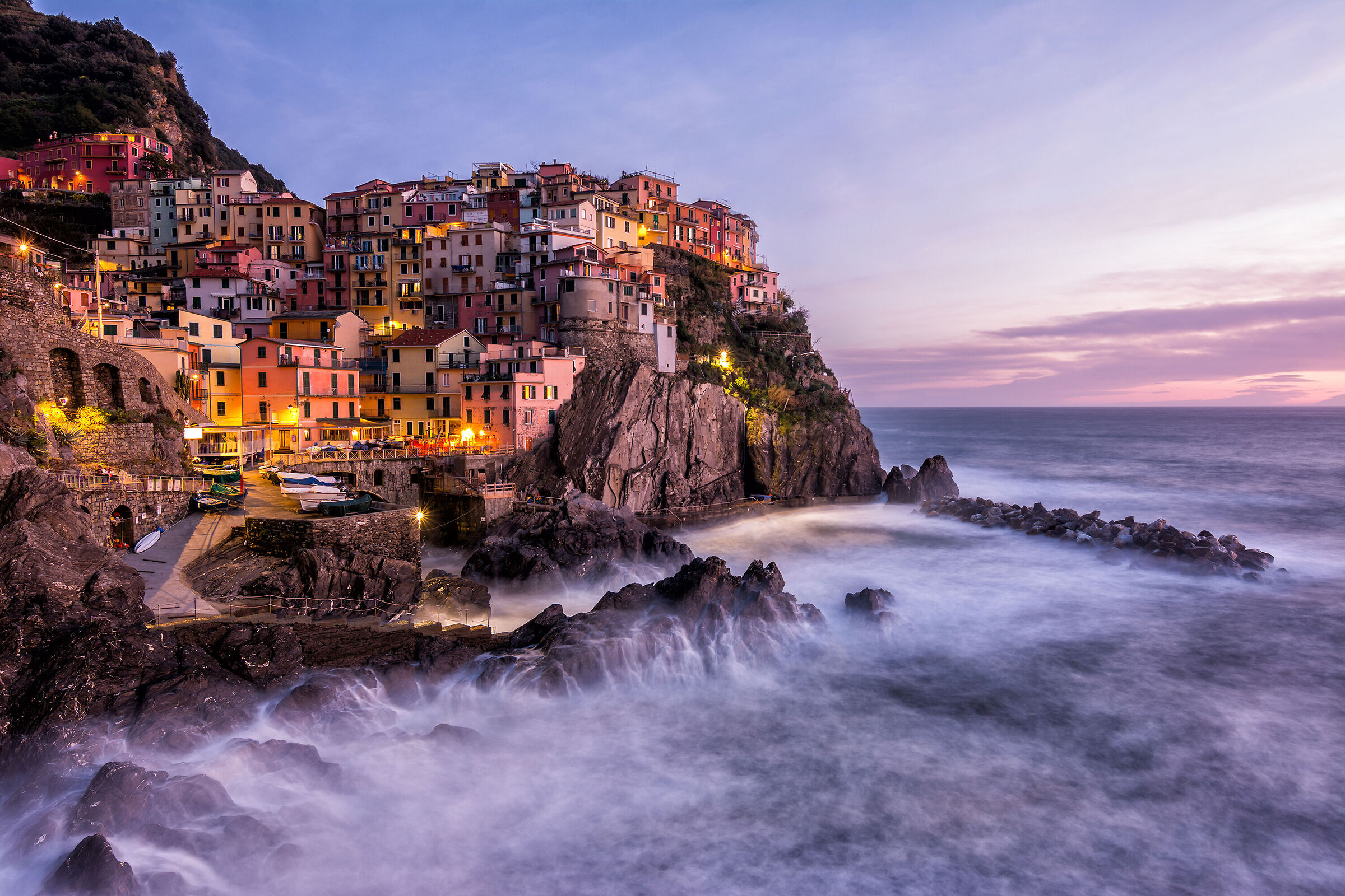 The storm of Manarola in a long time
