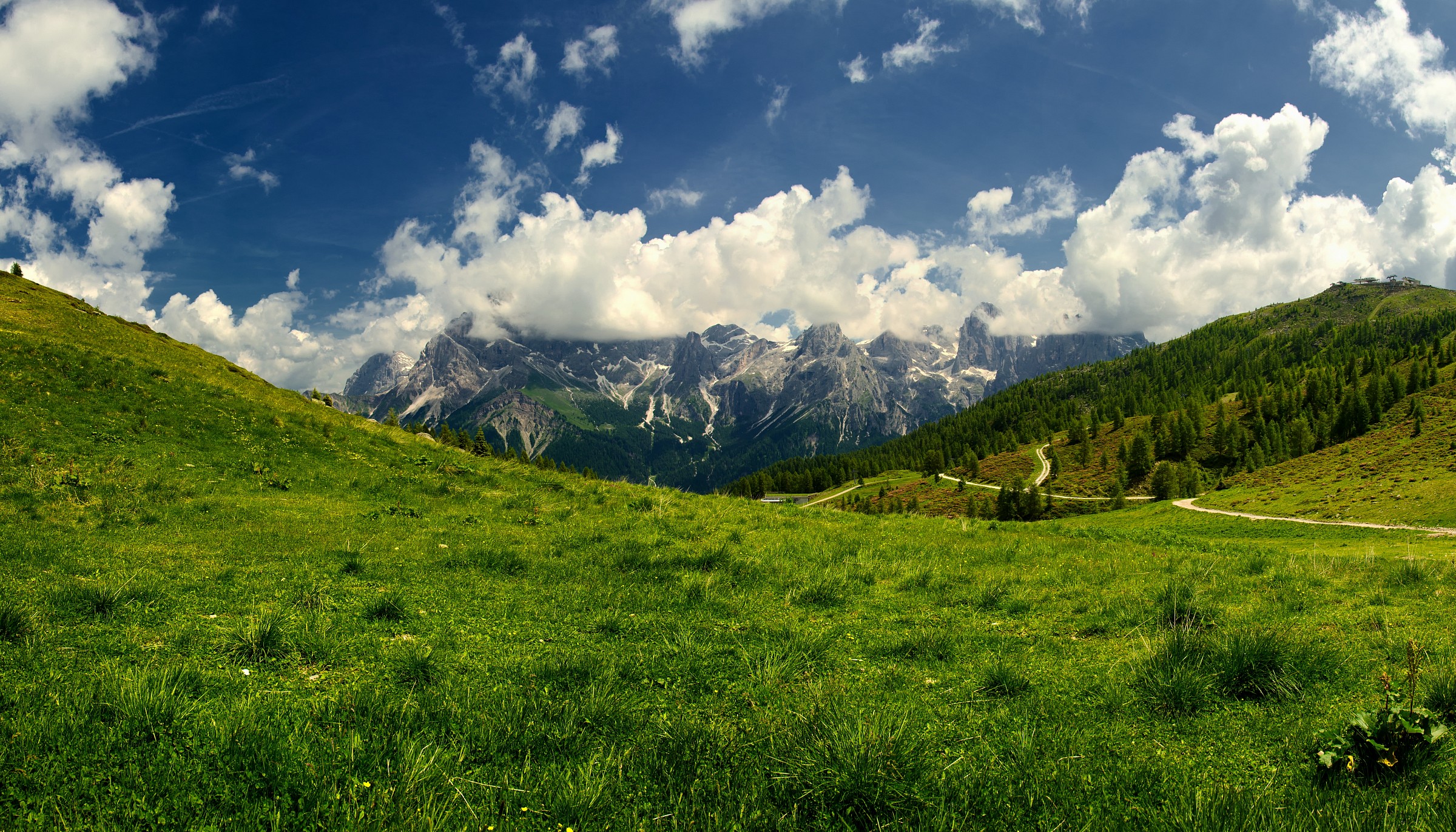 Pale di San Martino at Malga Tognola