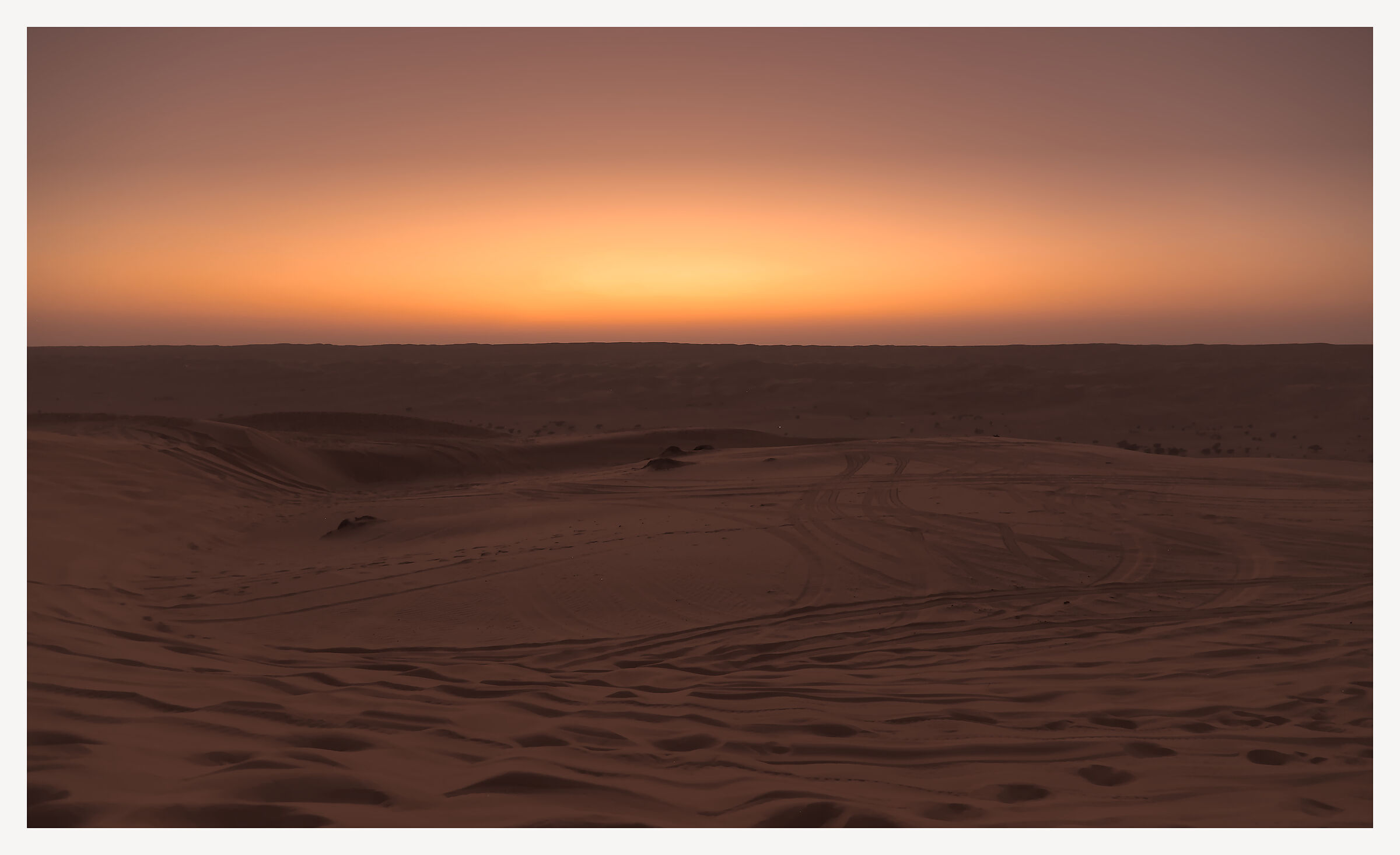 Sunset in Wahiba's