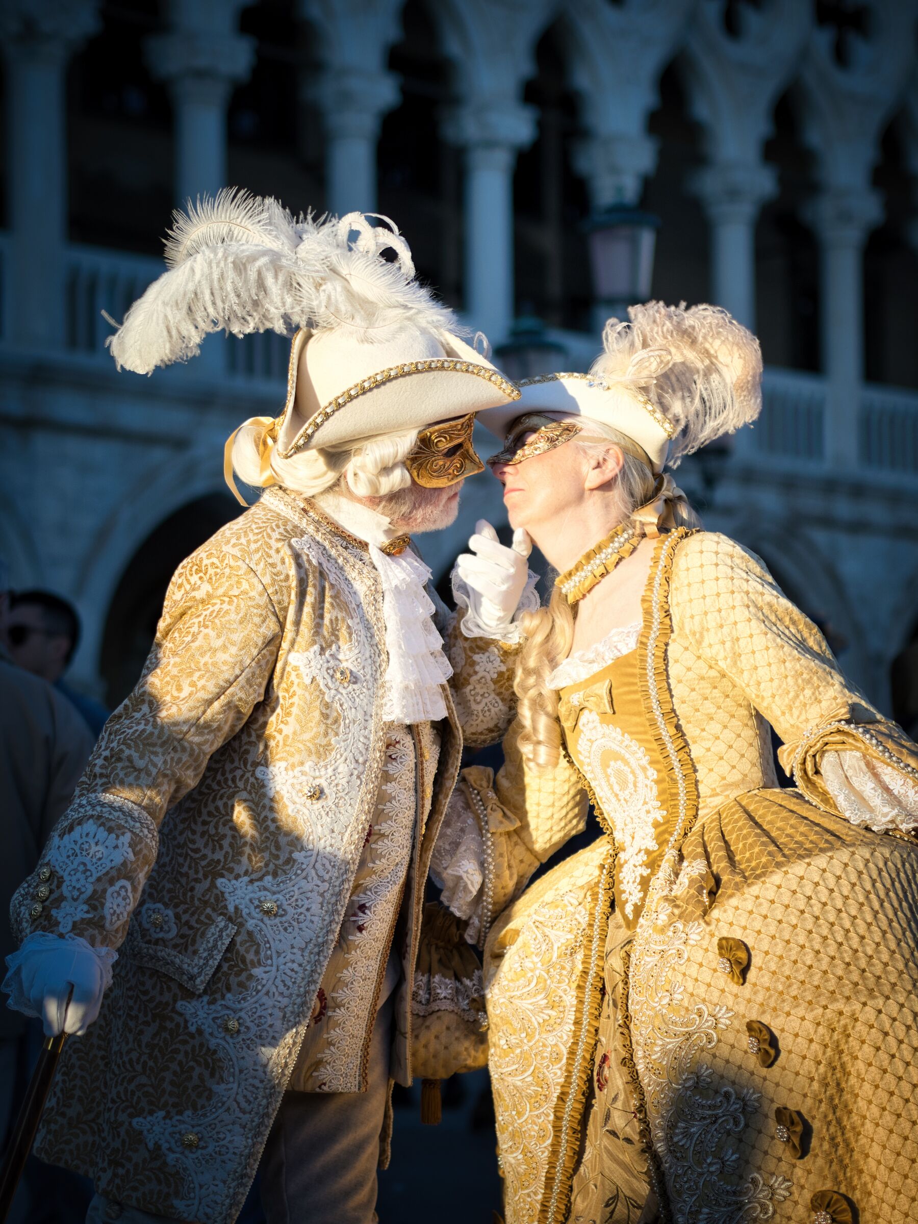 El carnevale a Venessia col bacio