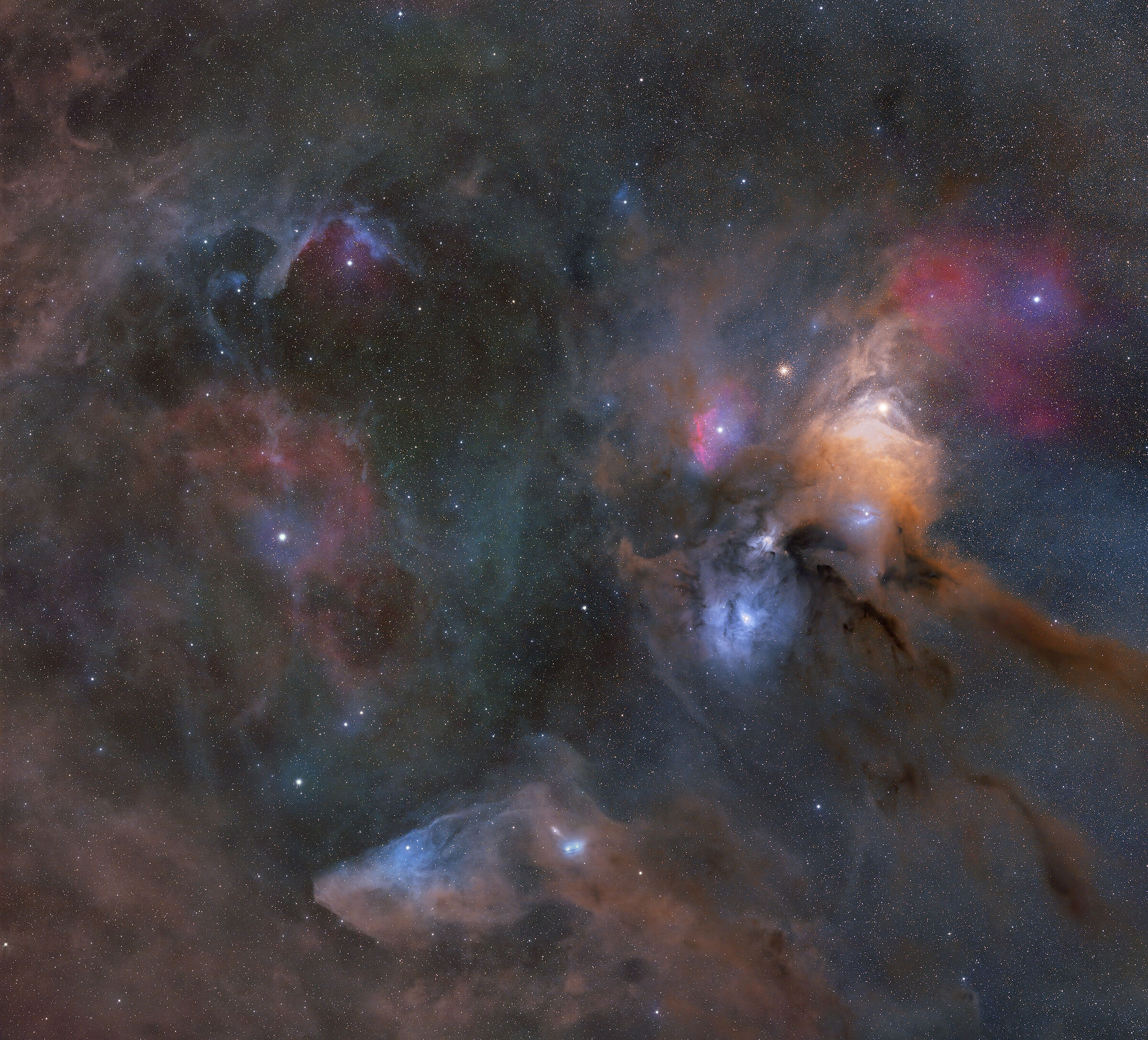 Clouds and dust in Scorpio