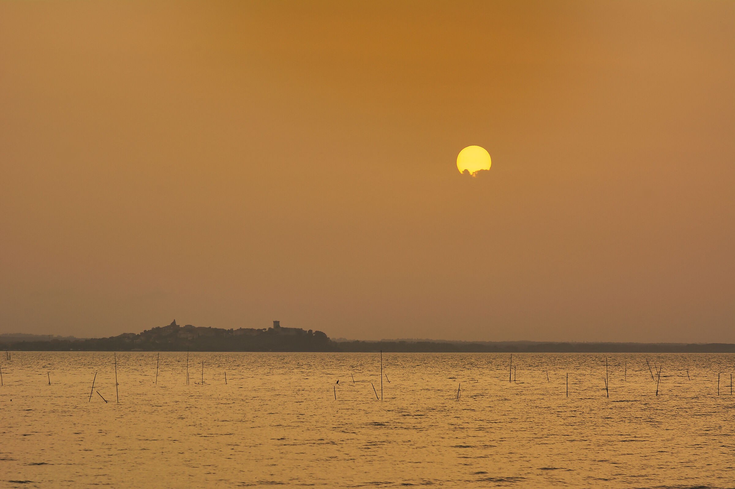 Sunset on Lake Trasimeno