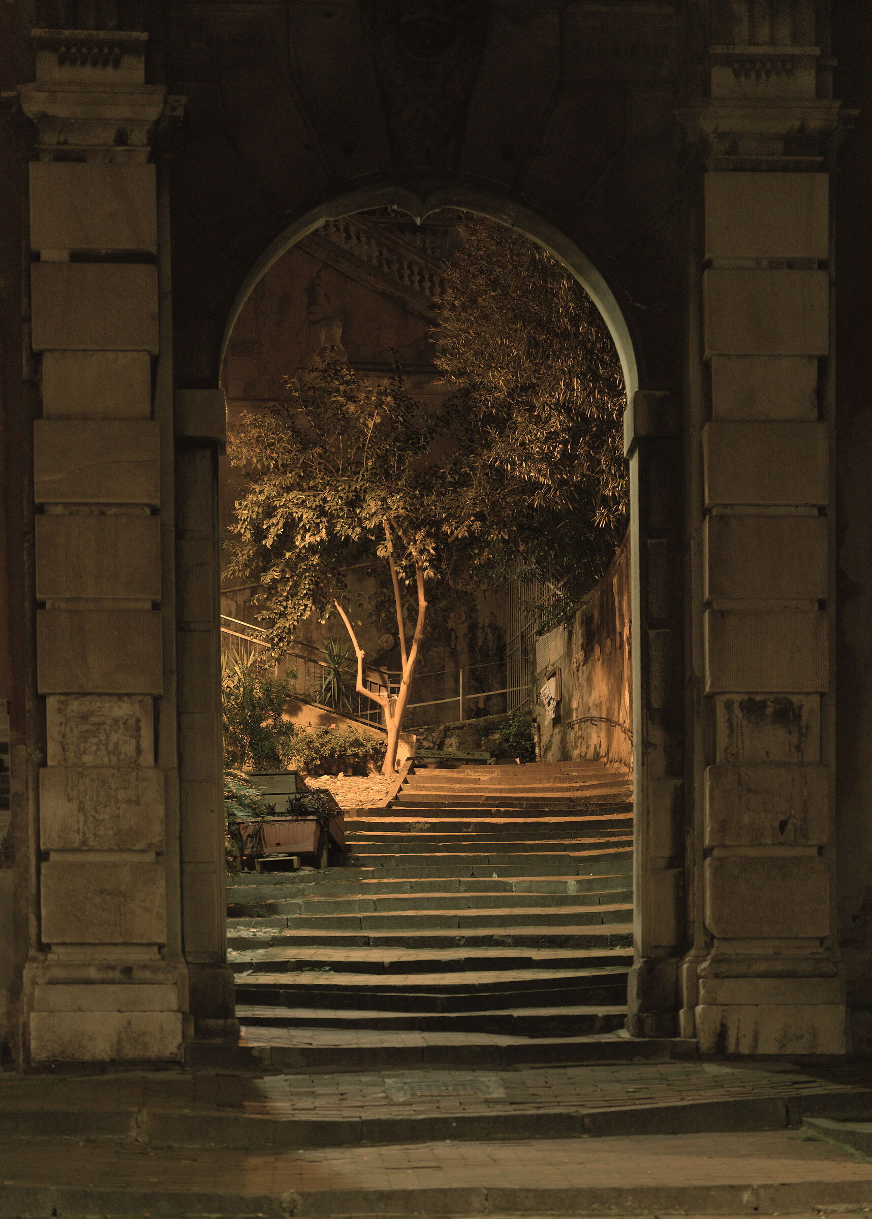 Salita Santa Brigida in the evening