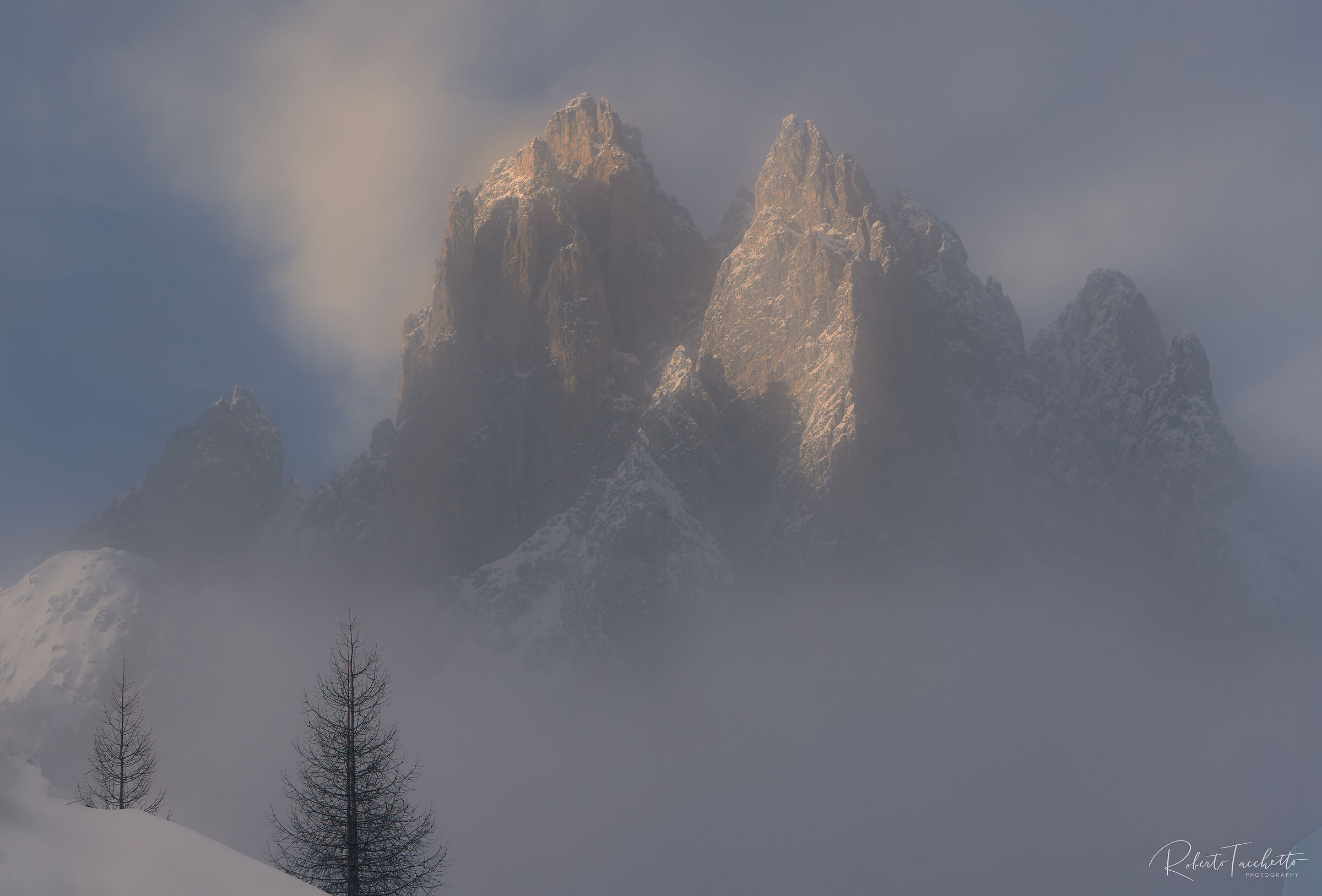 In the clouds