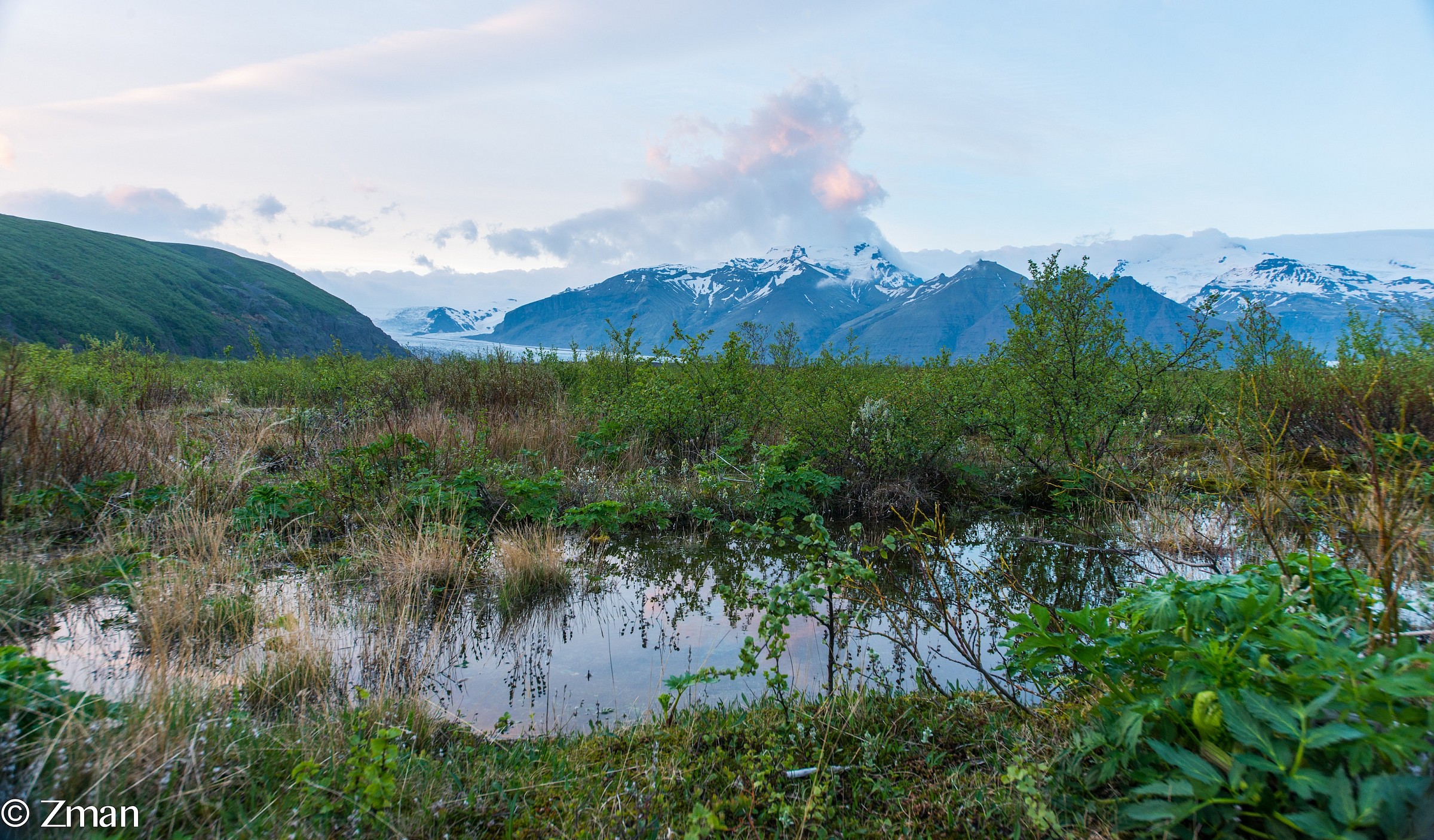 Jokulsarolon Glacier at The Far Distance