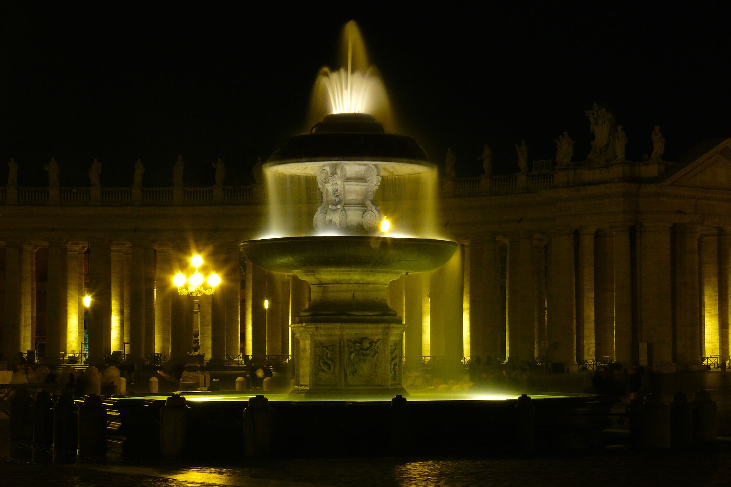 Una delle due fontane gemelle di P.zza S. Pietro.