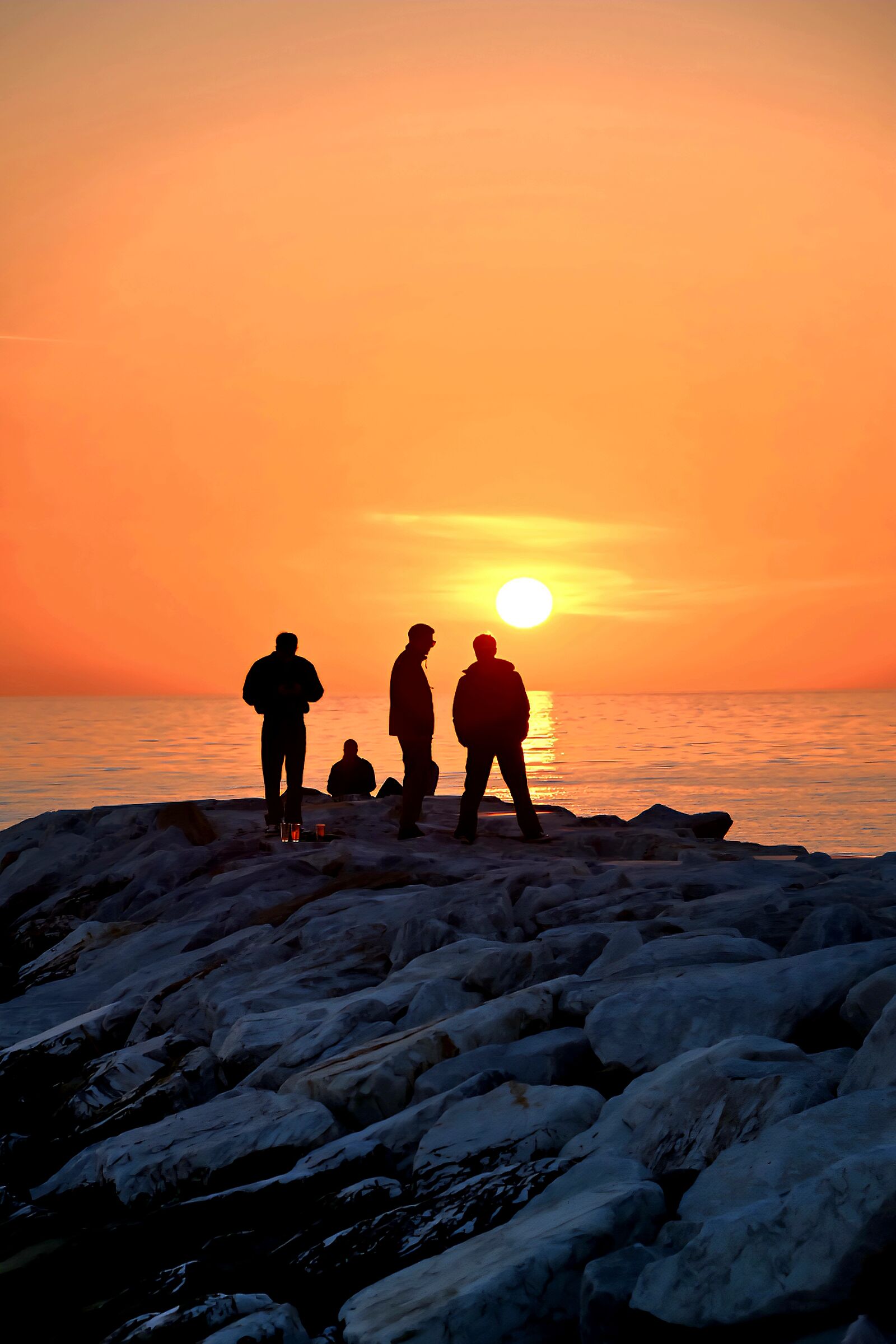 Sunset in Marina di Pisa