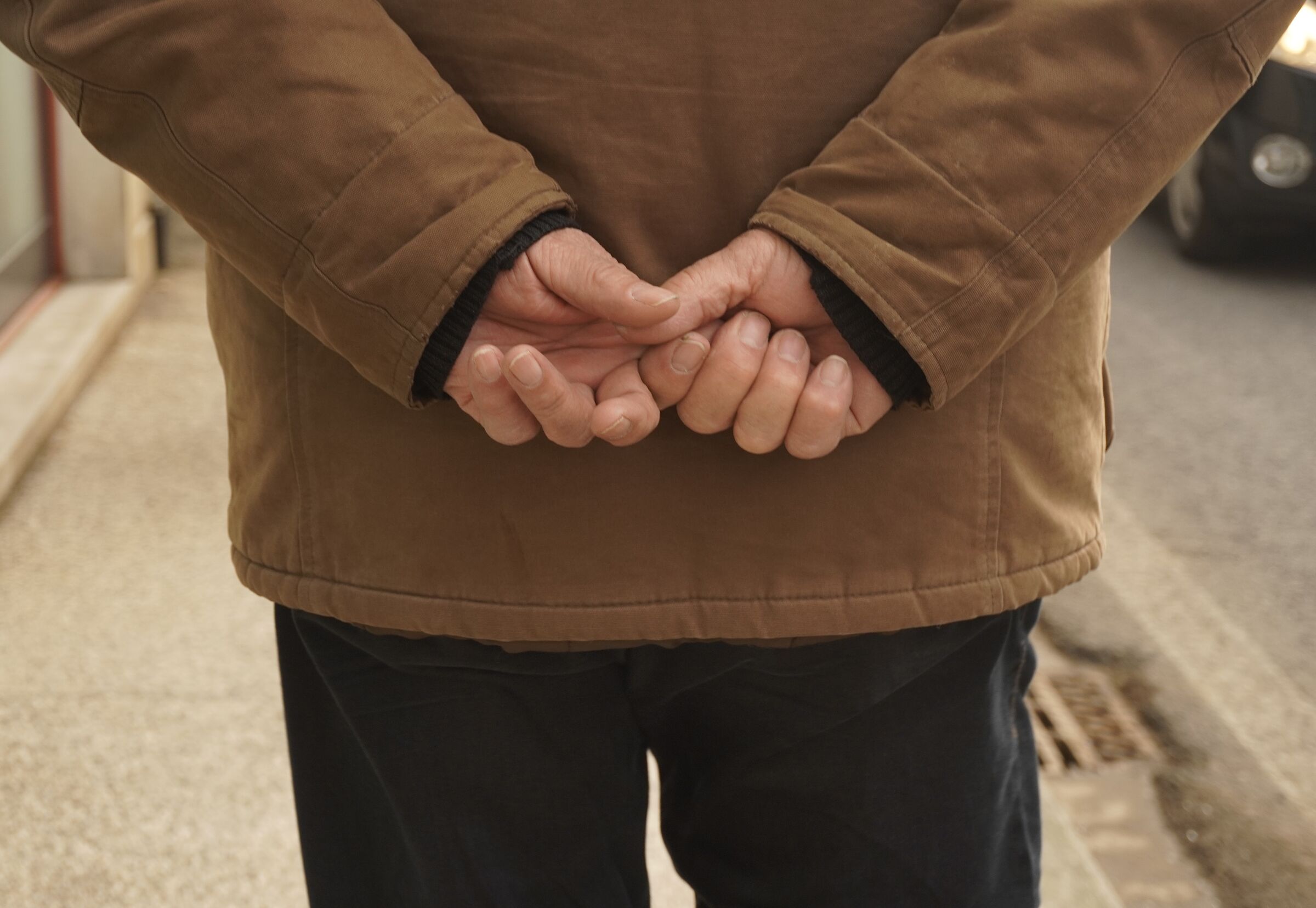 with your hands