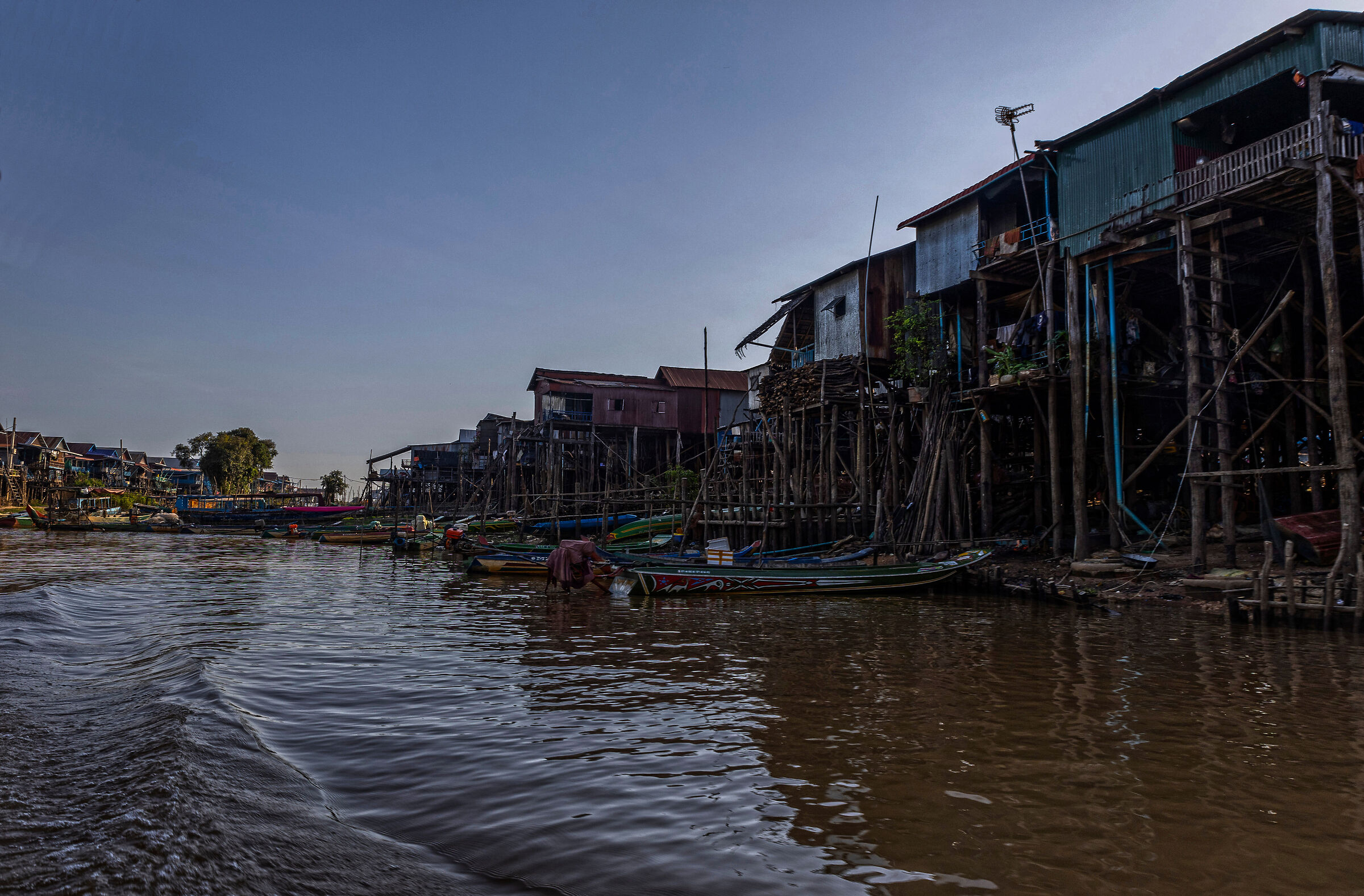Cambodia Fisherman's Houses tonle sap river