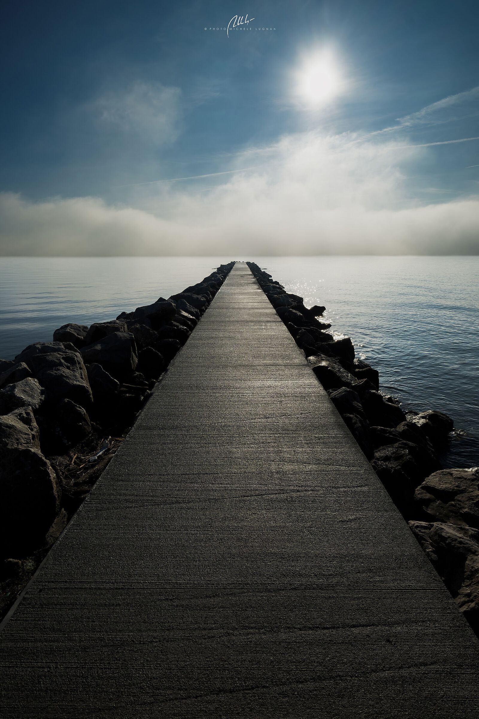 The fog comes from the sea