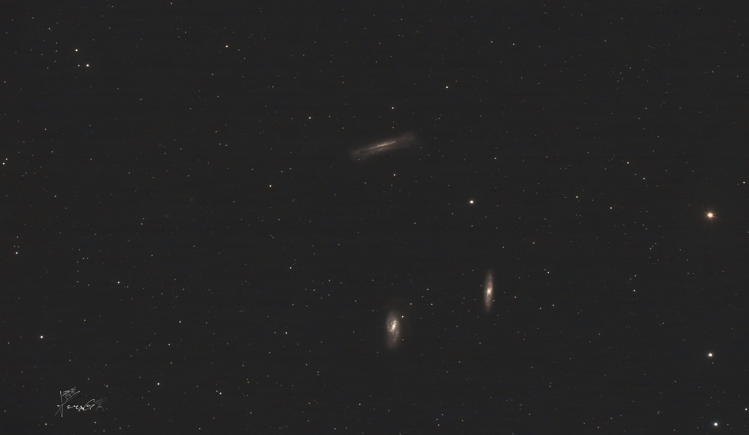 Il tripletto nella costellazione del Leone