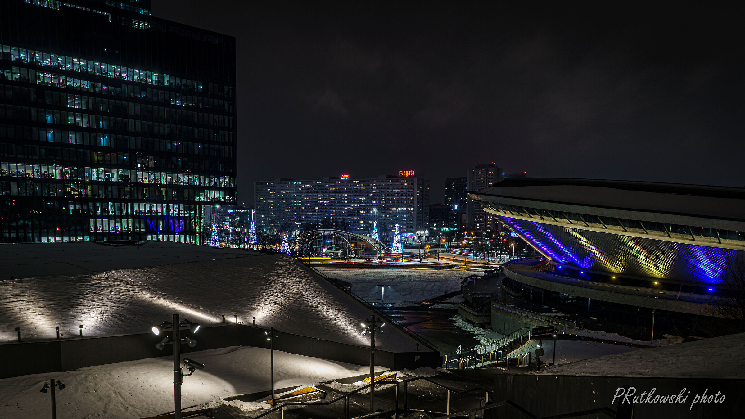 Zimowe Katowice noc?