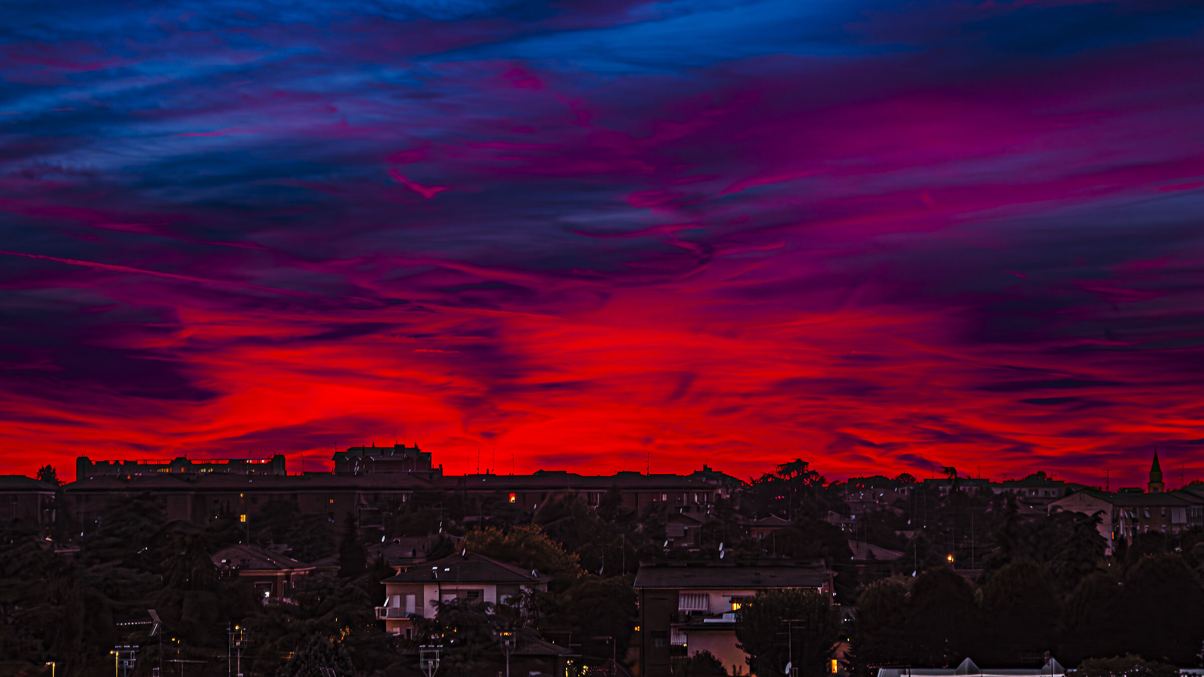 Sunset over Reggio E.