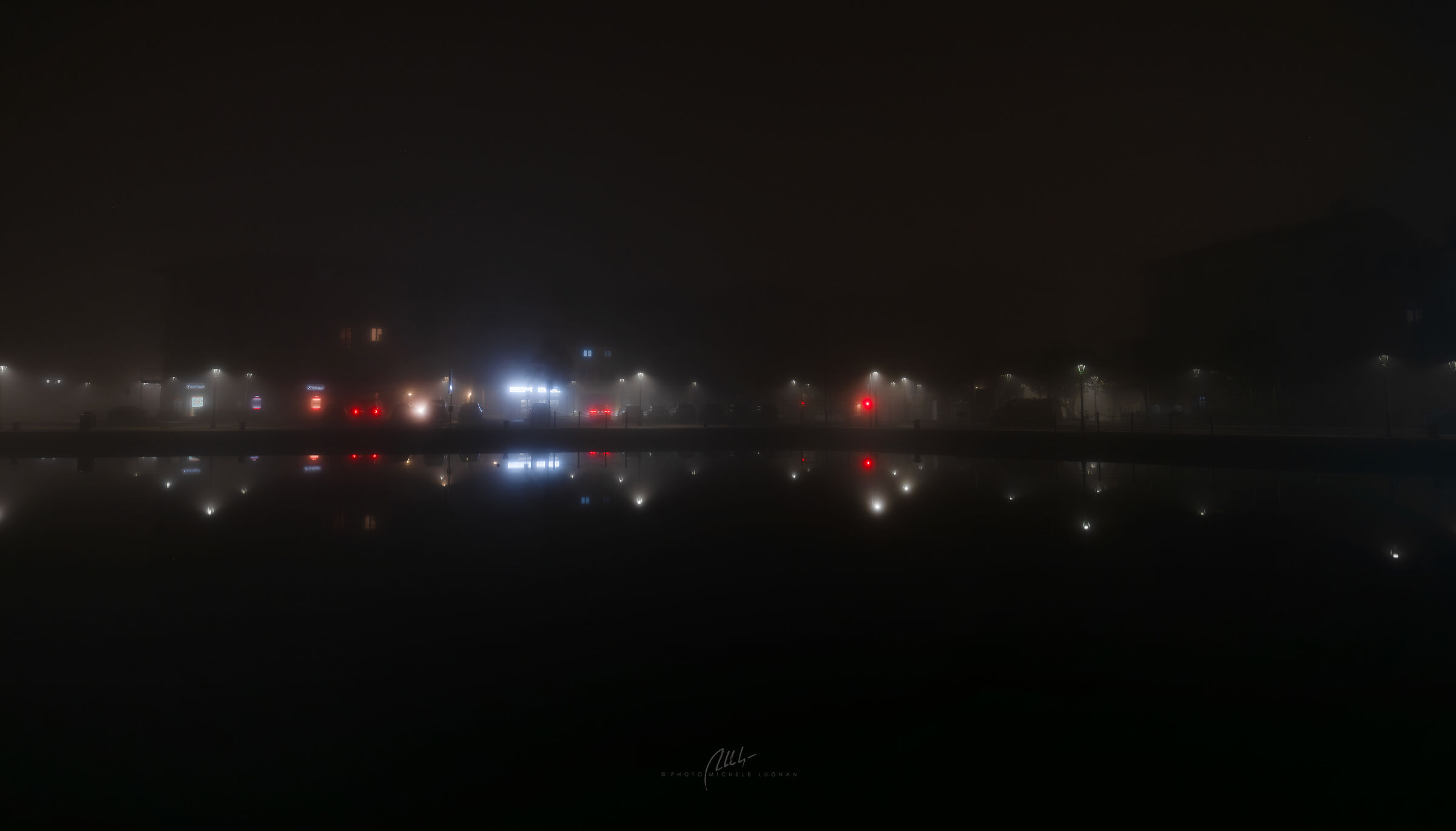 The port in the fog