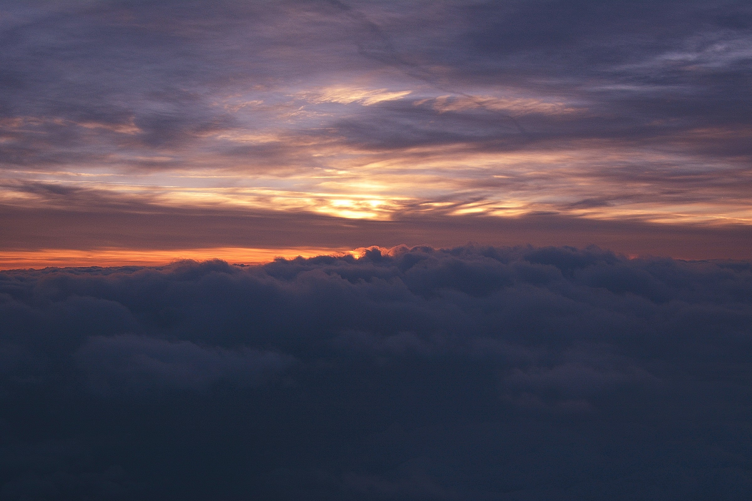 tramonto nelle nuvole