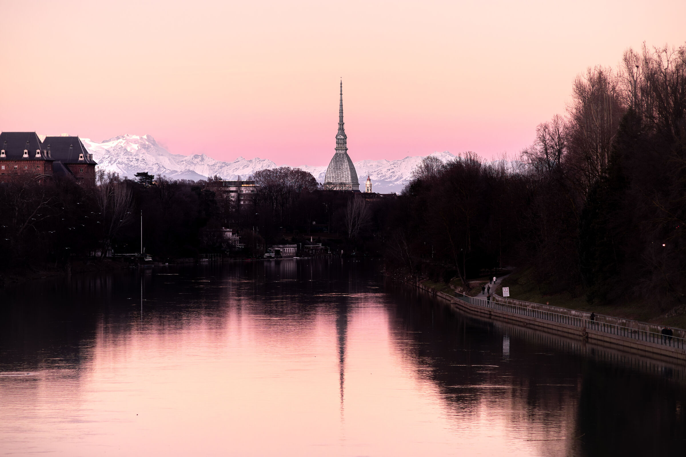 Torino pink sunset