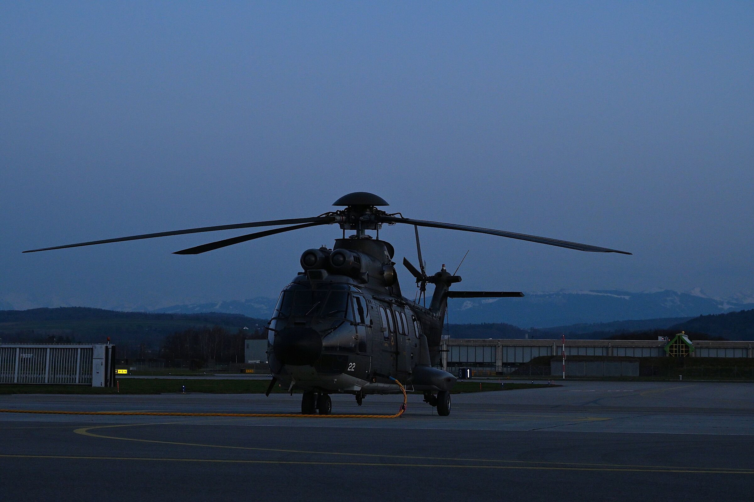 Shrouded in darkness