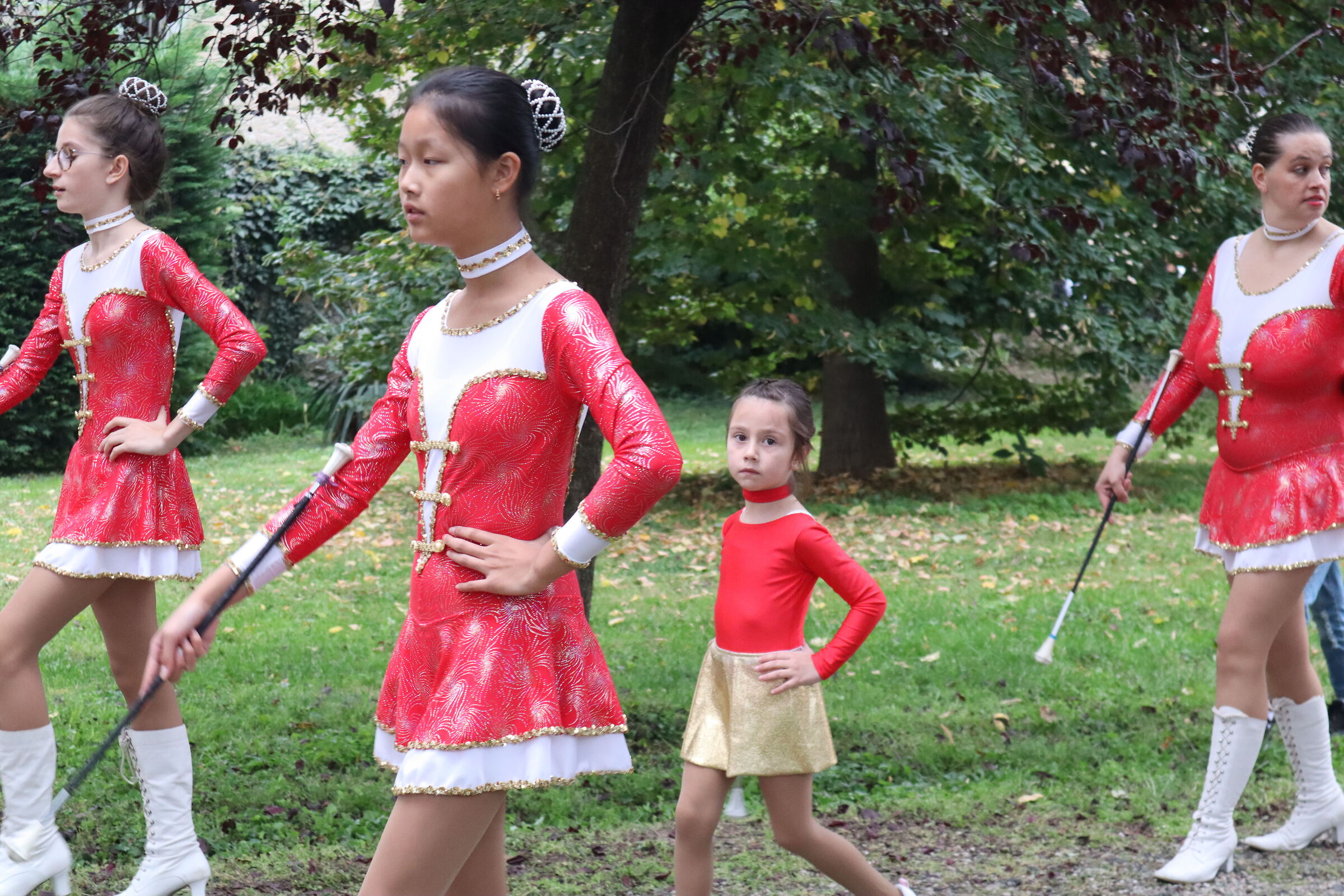 Majorettes of various shapes and sizes